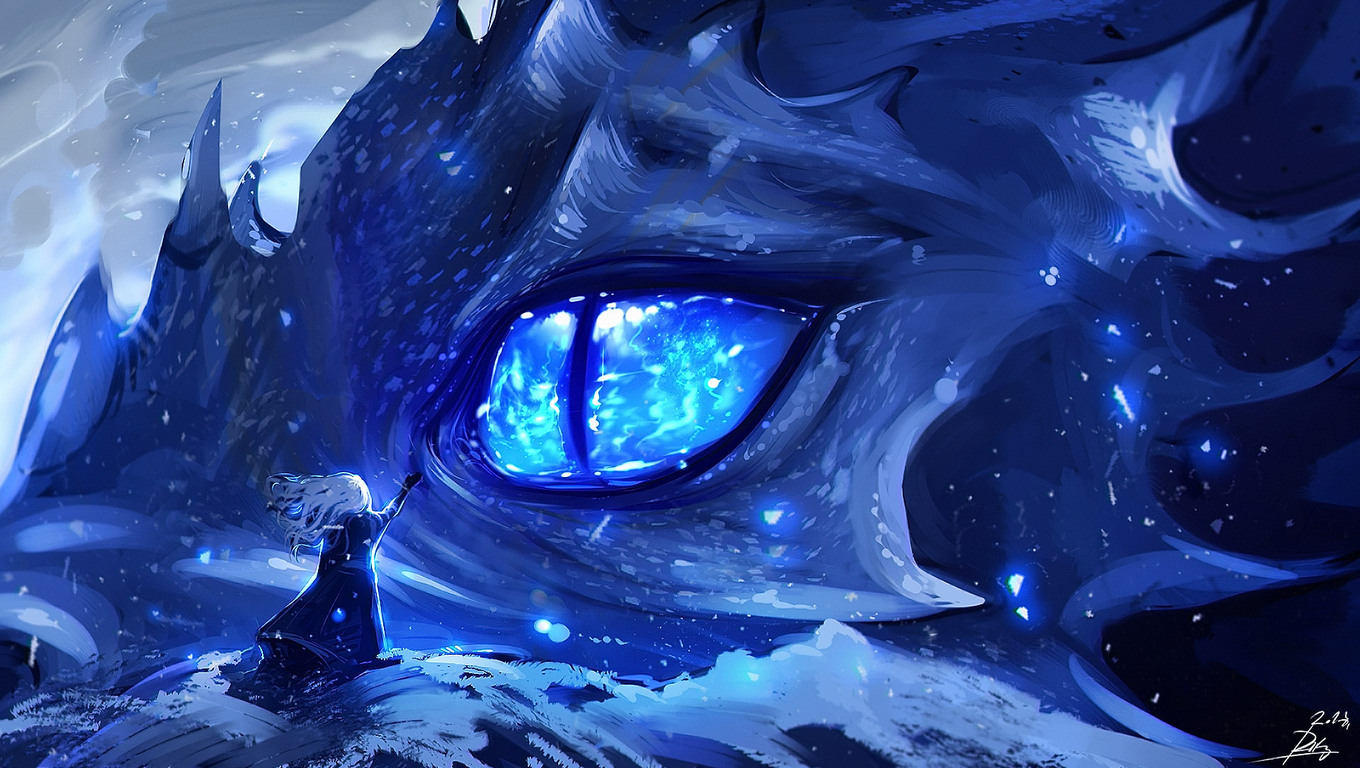 1360x768 Anime Dragon Eye Laptop HD HD 4k Wallpapers, Images, Backgrounds,  Photos and Pictures