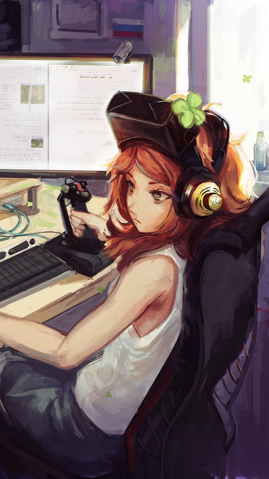Wallpaper anime gamer hd girl Best 46+