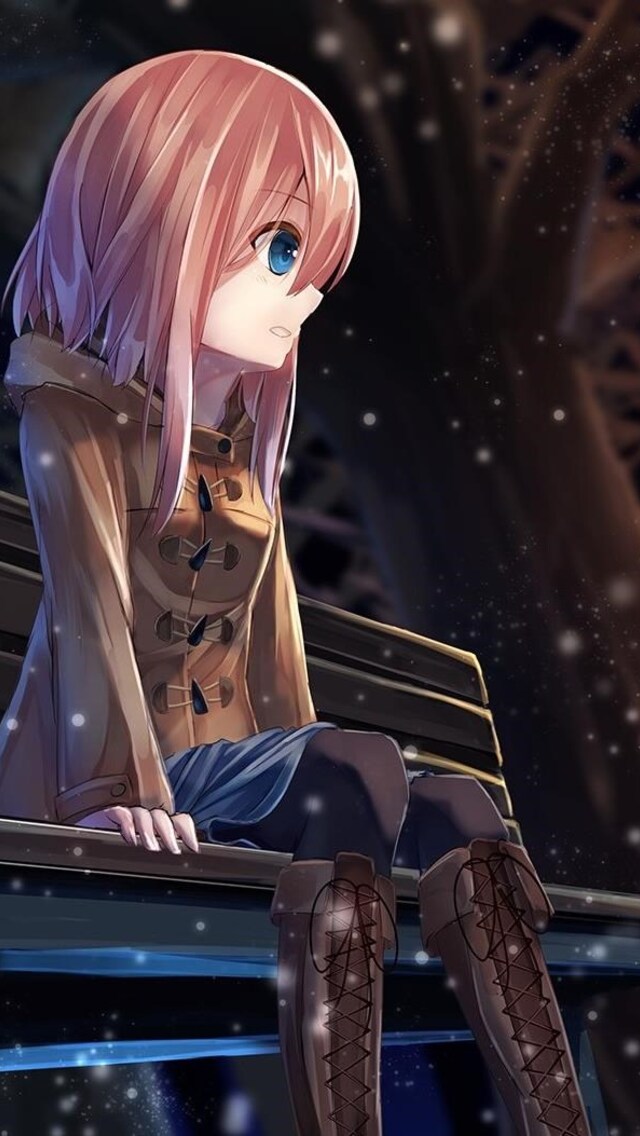 640x1136 Anime Girl Alone iPhone 5,5c,5S,SE ,Ipod Touch HD 4k Wallpapers,  Images, Backgrounds, Photos and Pictures