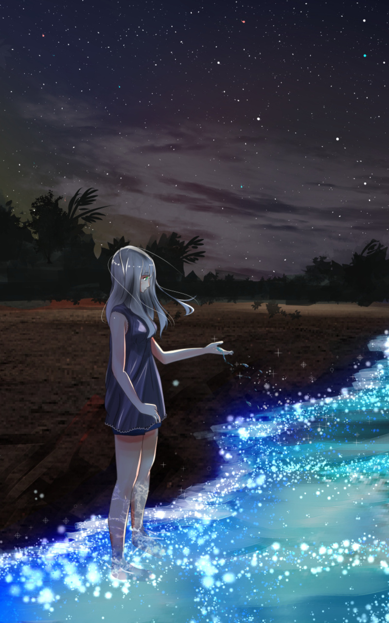 Hình nền điện thoại HD cô gái Anime trên bãi biển Seashore Dark Moon Nexus 7, Samsung Galaxy, là lựa chọn tuyệt vời cho những người yêu thích cảnh biển trong tối. Bạn sẽ được sống một phần cuộc hành trình của cô gái trên con đường tìm kiếm ánh sáng, để trưởng thành trong những đoạn đường chông gai và đầy thử thách.