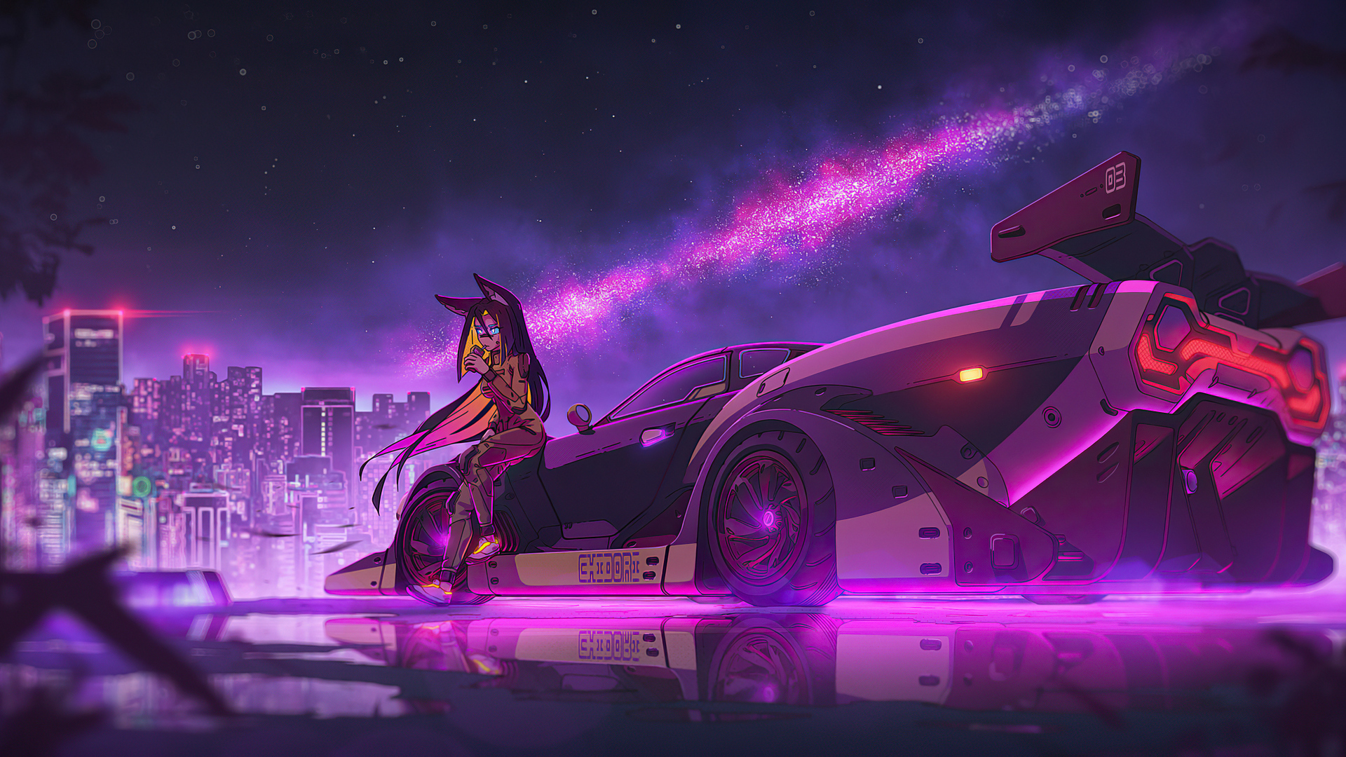 1920x1080 Anime Girl Cyberpunk Ride 4k Laptop Full HD 1080P HD 4k Wallpapers,  Images, Backgrounds, Photos and Pictures