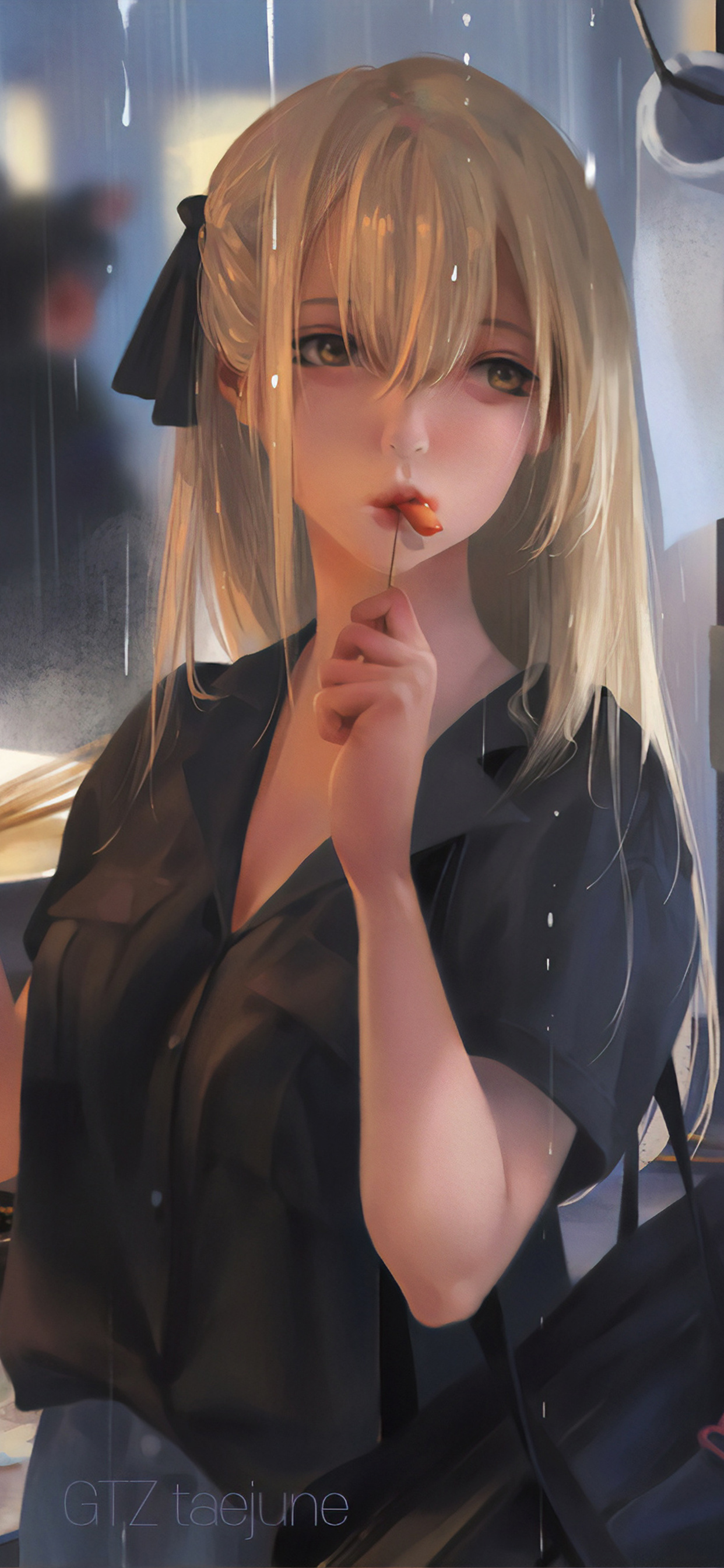 1242x2688 Anime Girl Eating Street Food 4k Iphone XS MAX HD 4k Wallpapers,  Images, Backgrounds, Photos and Pictures