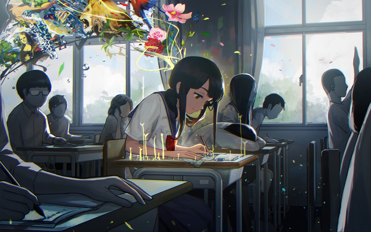 1440x900 Anime Girl In Art Class Wallpaper,1440x900 Resolution HD 4k ...