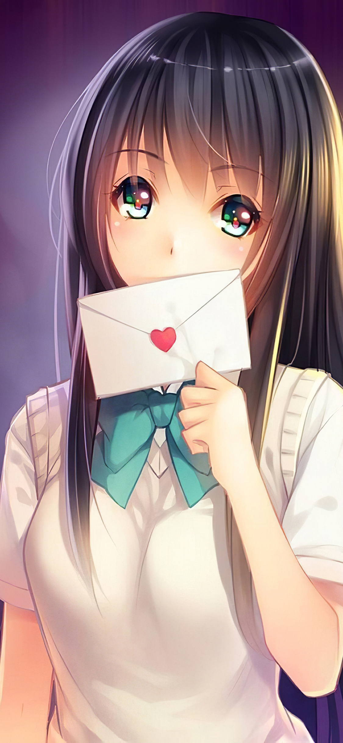 1125x2436 Anime Girl In Love With Love Letter Iphone XS,Iphone 10,Iphone X  HD 4k Wallpapers, Images, Backgrounds, Photos and Pictures