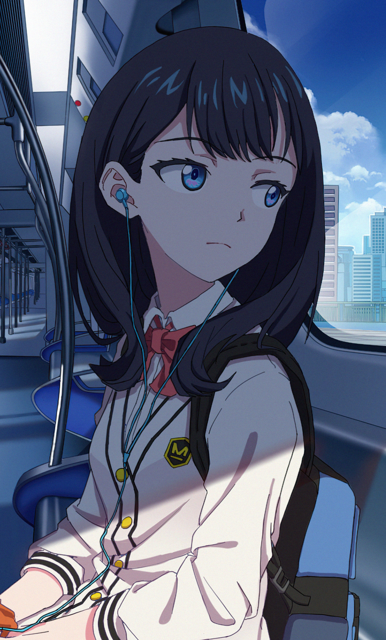 1280x2120 Anime Girl In Train Listening Music 4k iPhone 6+ HD 4k Wallpapers,  Images, Backgrounds, Photos and Pictures