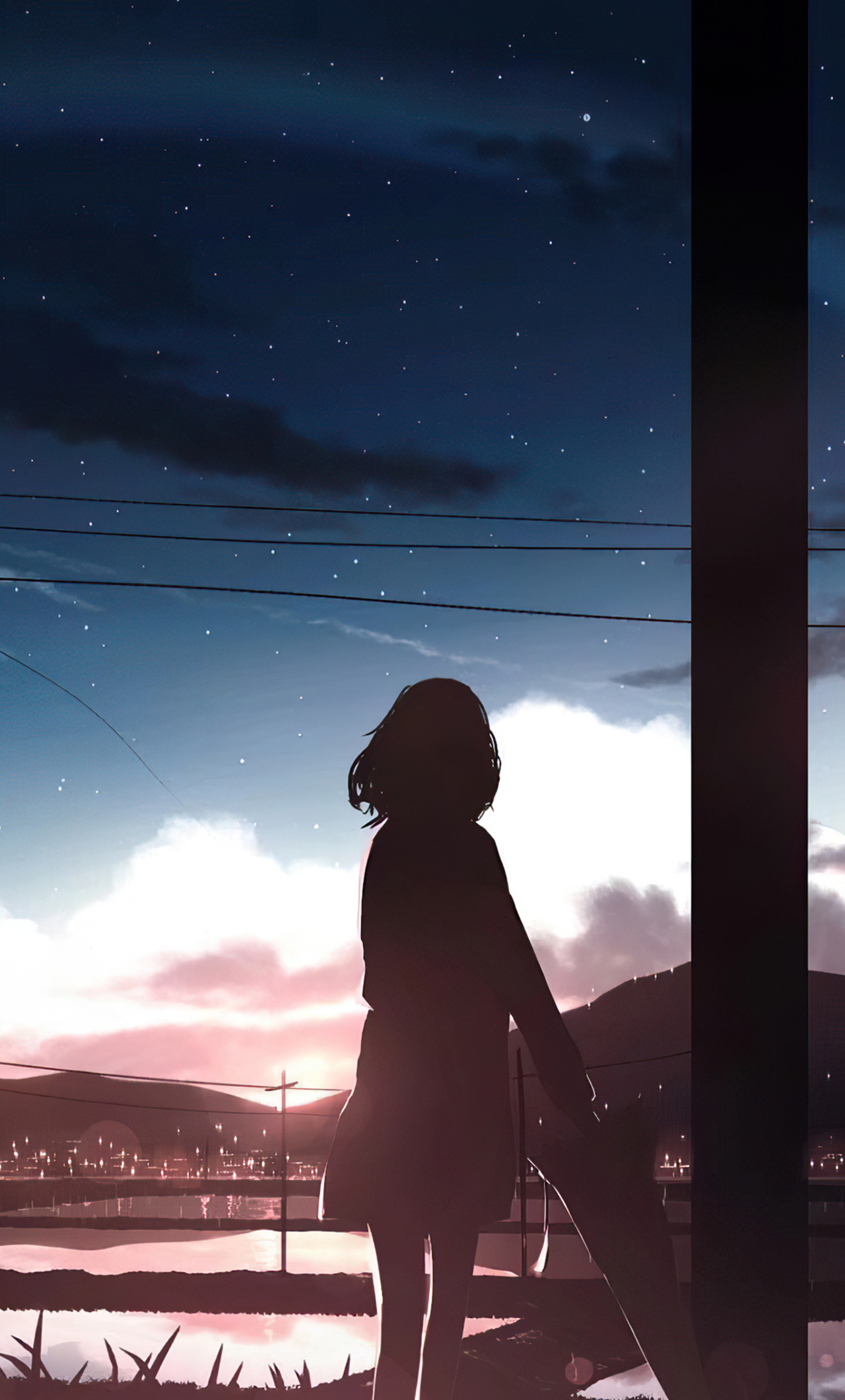 Anime Girl Alone Wallpaper gambar ke 10