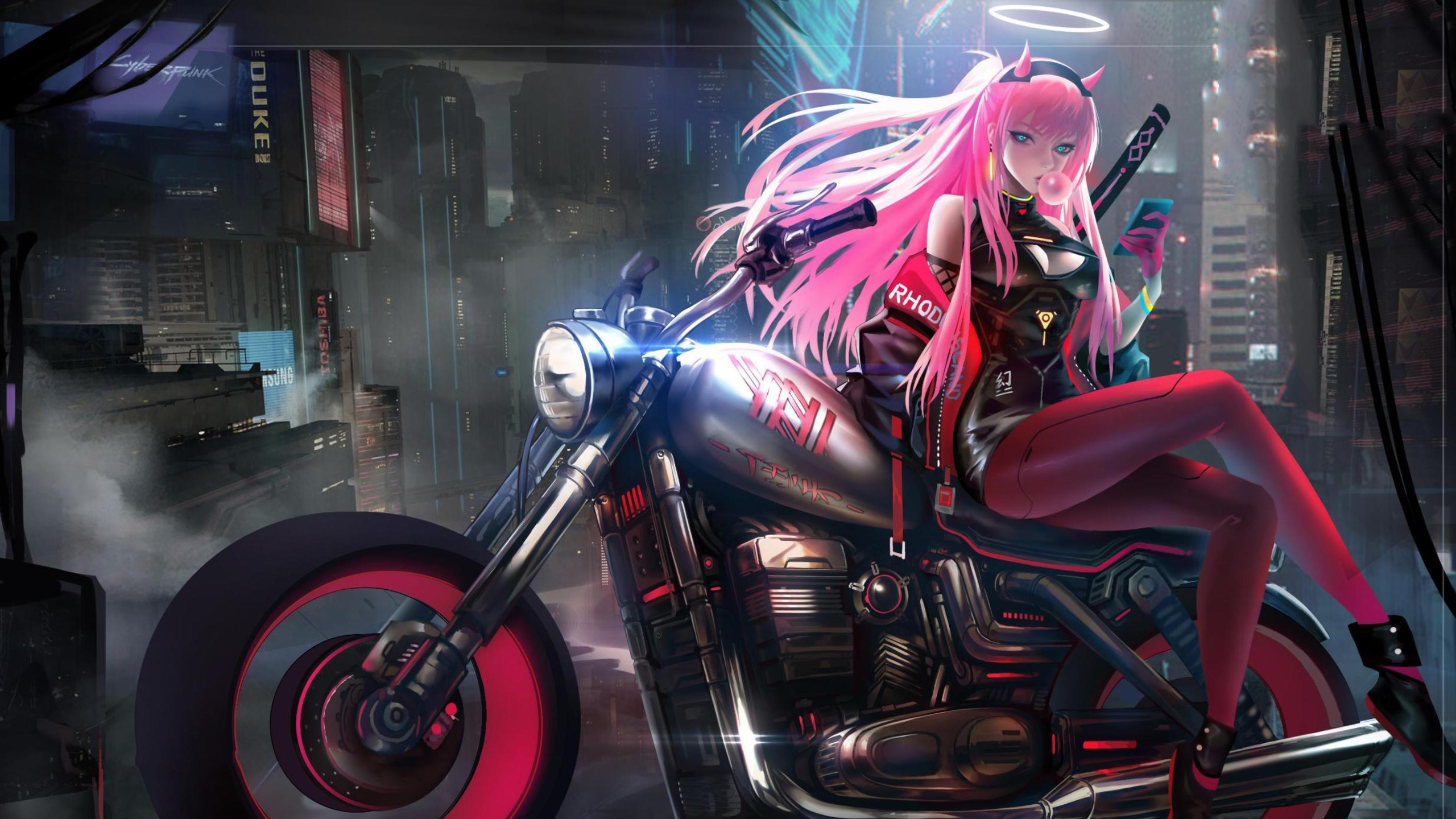 2560x1440 Anime Girl On Bike Art 1440P Resolution HD 4k Wallpapers, Images,  Backgrounds, Photos and Pictures