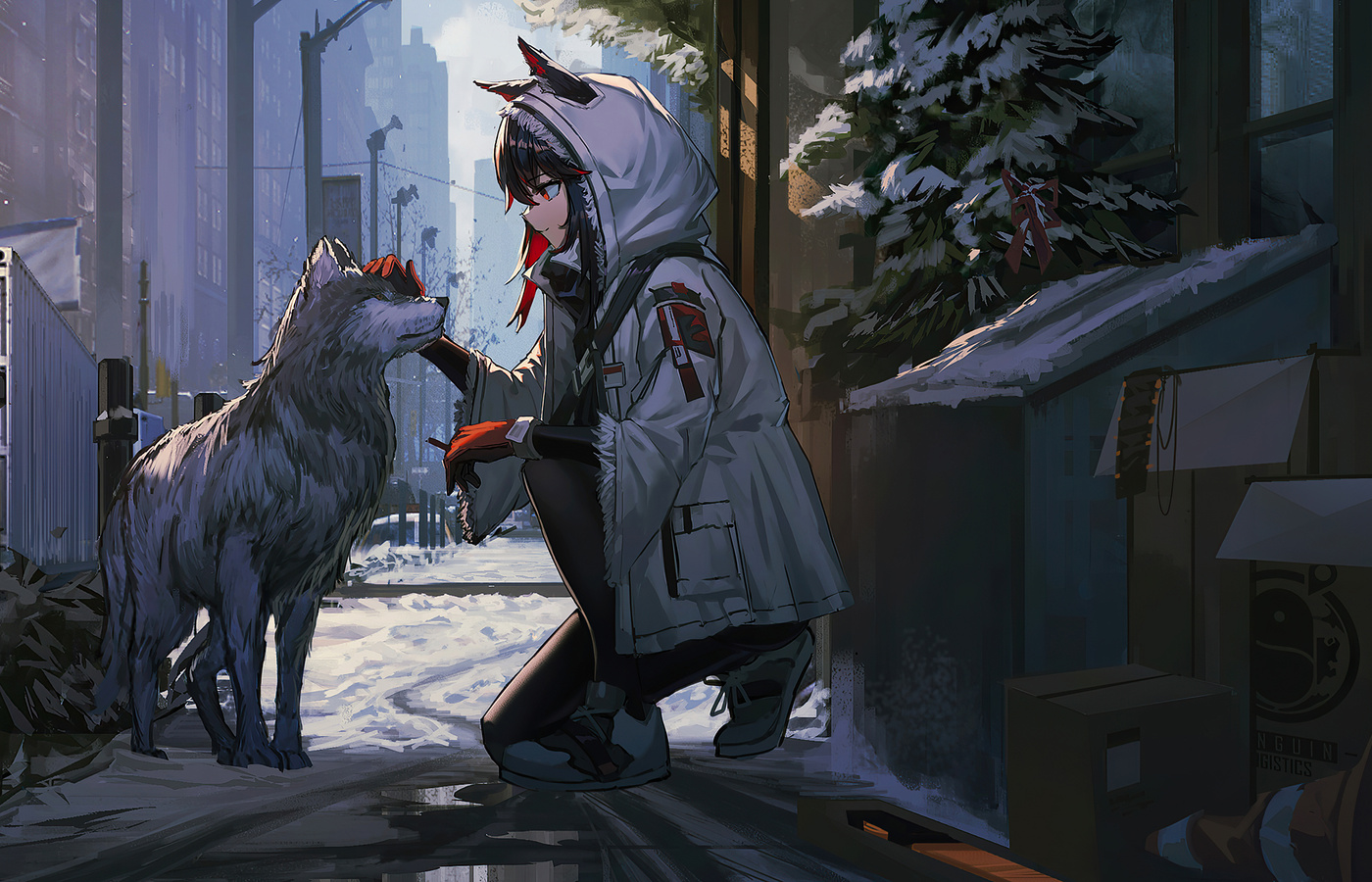 1400x900 Anime Girl Petting Dog Wallpaper,1400x900 Resolution HD 4k ...