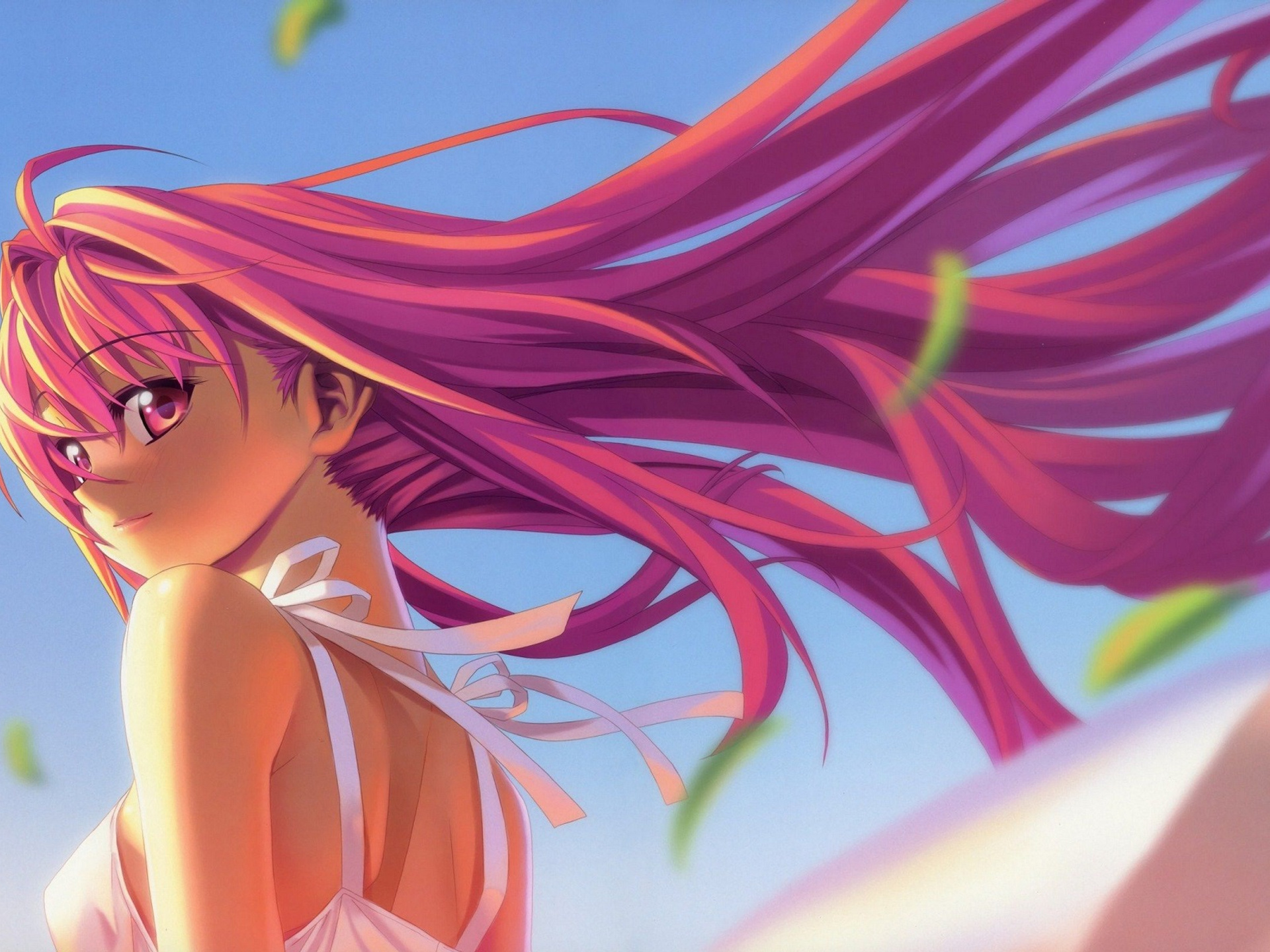 1920x1440 Anime Girl Pink Hairs In Air 1920x1440 Resolution Hd 4k 