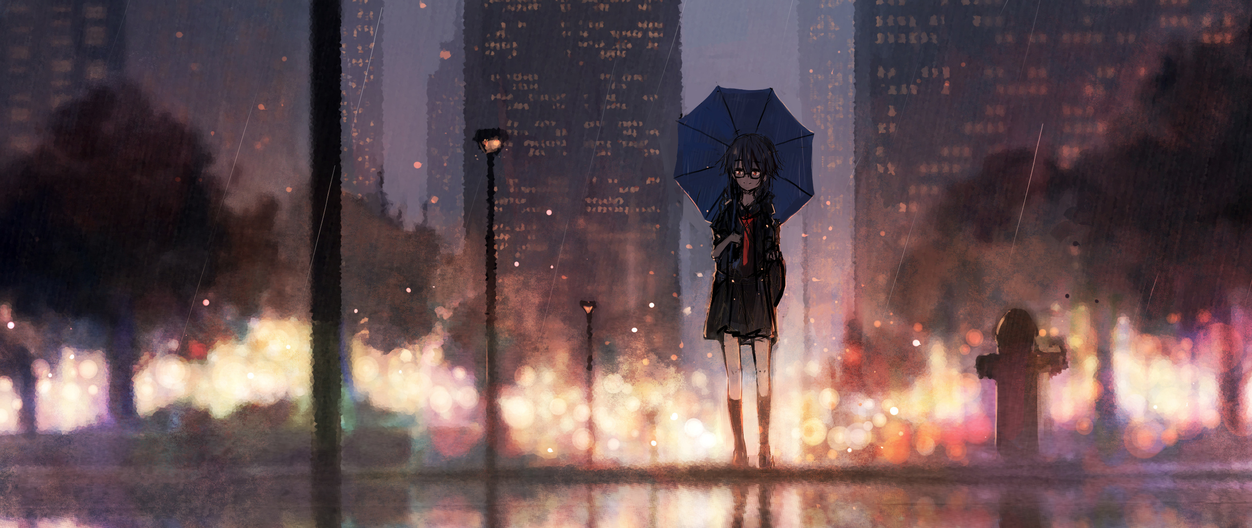 Anime Girl Wallpaper Rain gambar ke 10