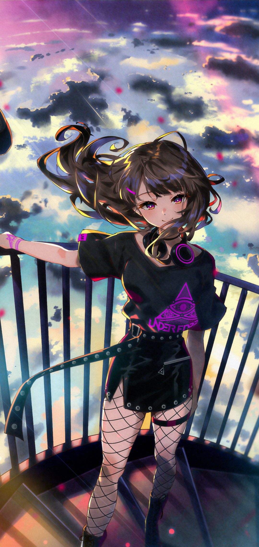 1080x2280 Anime Girl Standing At Height 4k One Plus 6,Huawei p20,Honor view  10,Vivo y85,Oppo f7,Xiaomi Mi A2 HD 4k Wallpapers, Images, Backgrounds,  Photos and Pictures