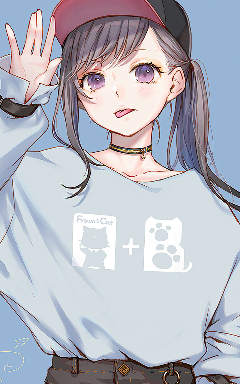 800x1280 Anime Girl Sweater Hoods 4k Nexus 7,Samsung Galaxy Tab 10,Note  Android Tablets HD 4k Wallpapers, Images, Backgrounds, Photos and Pictures