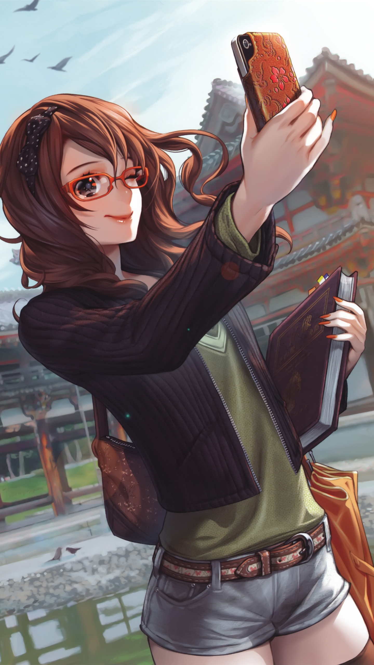 1440x2560 Anime Girl Taking Selfie Samsung Galaxy S6,S7 ,Google Pixel XL  ,Nexus 6,6P ,LG G5 HD 4k Wallpapers, Images, Backgrounds, Photos and  Pictures