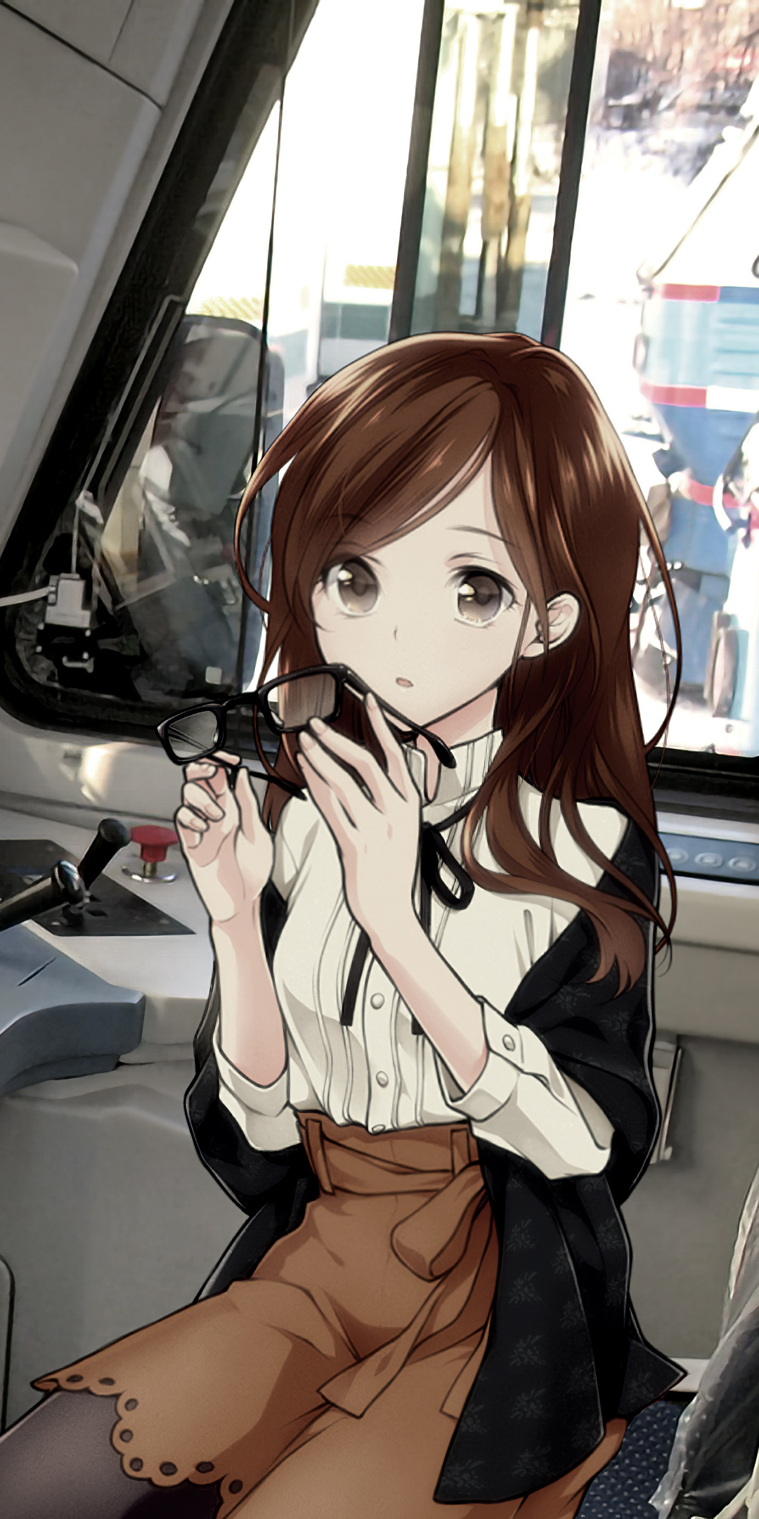 1080x2160 Anime Girl Train Pilot 4k One Plus 5T,Honor 7x ...