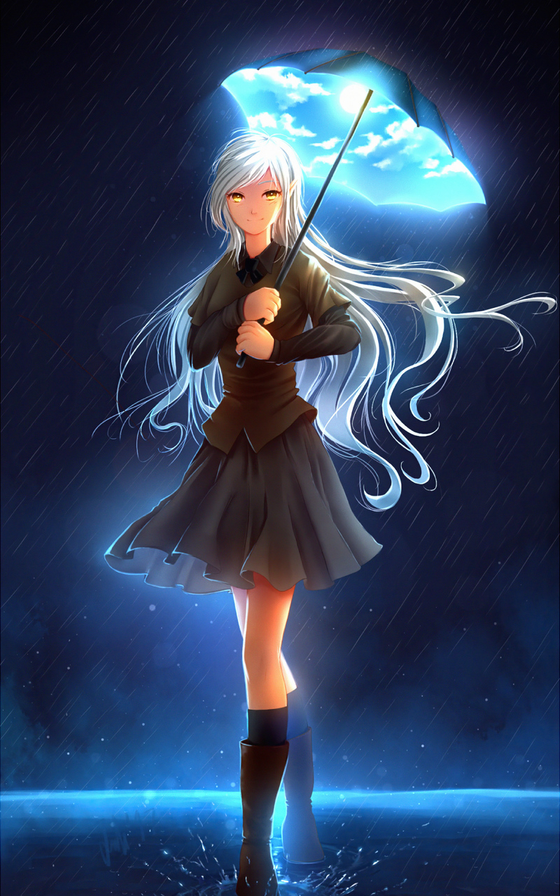 800x1280 Anime Girl Umbrella Nexus 7,Samsung Galaxy Tab 10,Note Android  Tablets HD 4k Wallpapers, Images, Backgrounds, Photos and Pictures