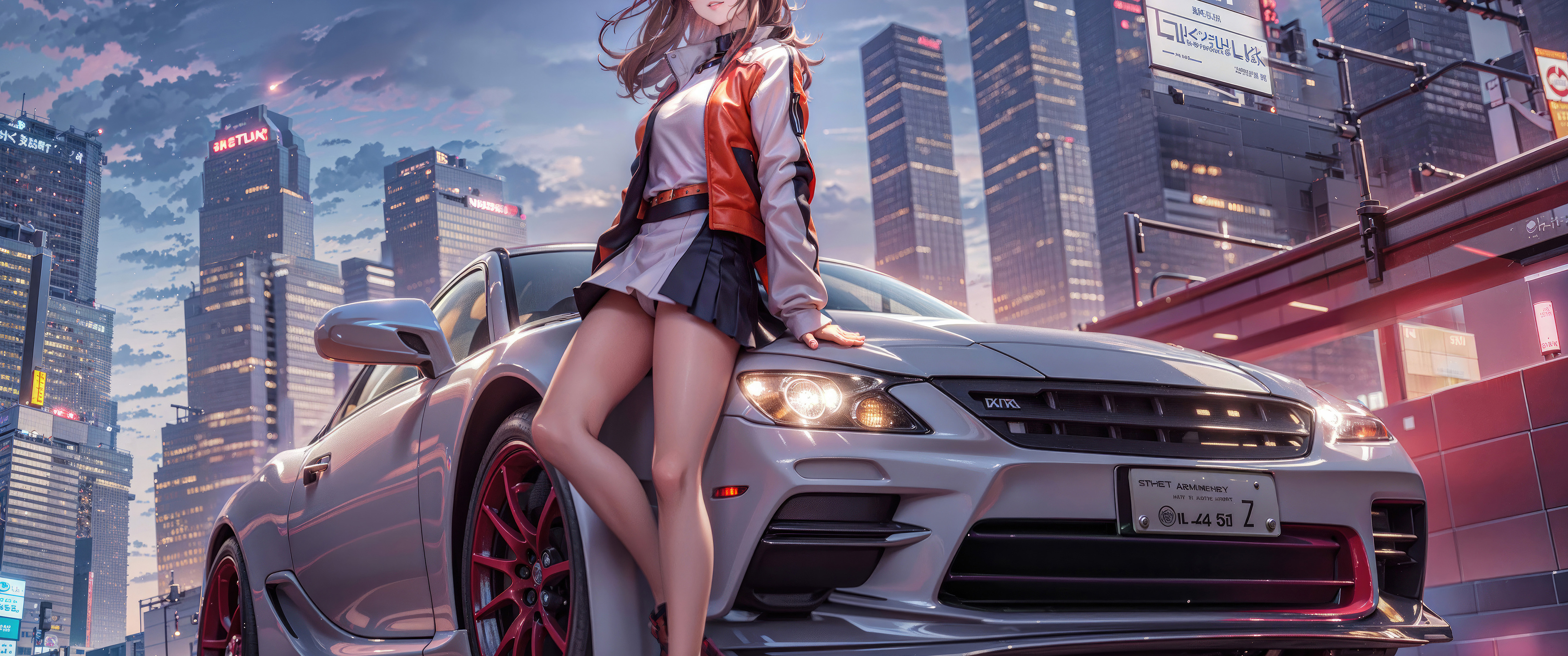 3440x1440 Anime Girl With Cars 5k UltraWide Quad HD 1440P ,HD 4k ...