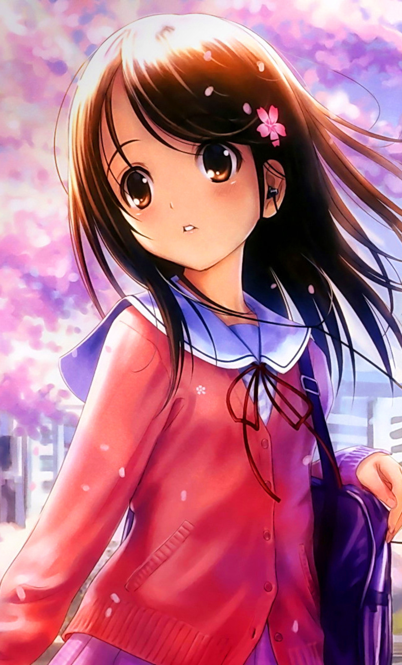 1280x2120 Anime Girl With Headphones Iphone 6 Hd 4k Wallpapers