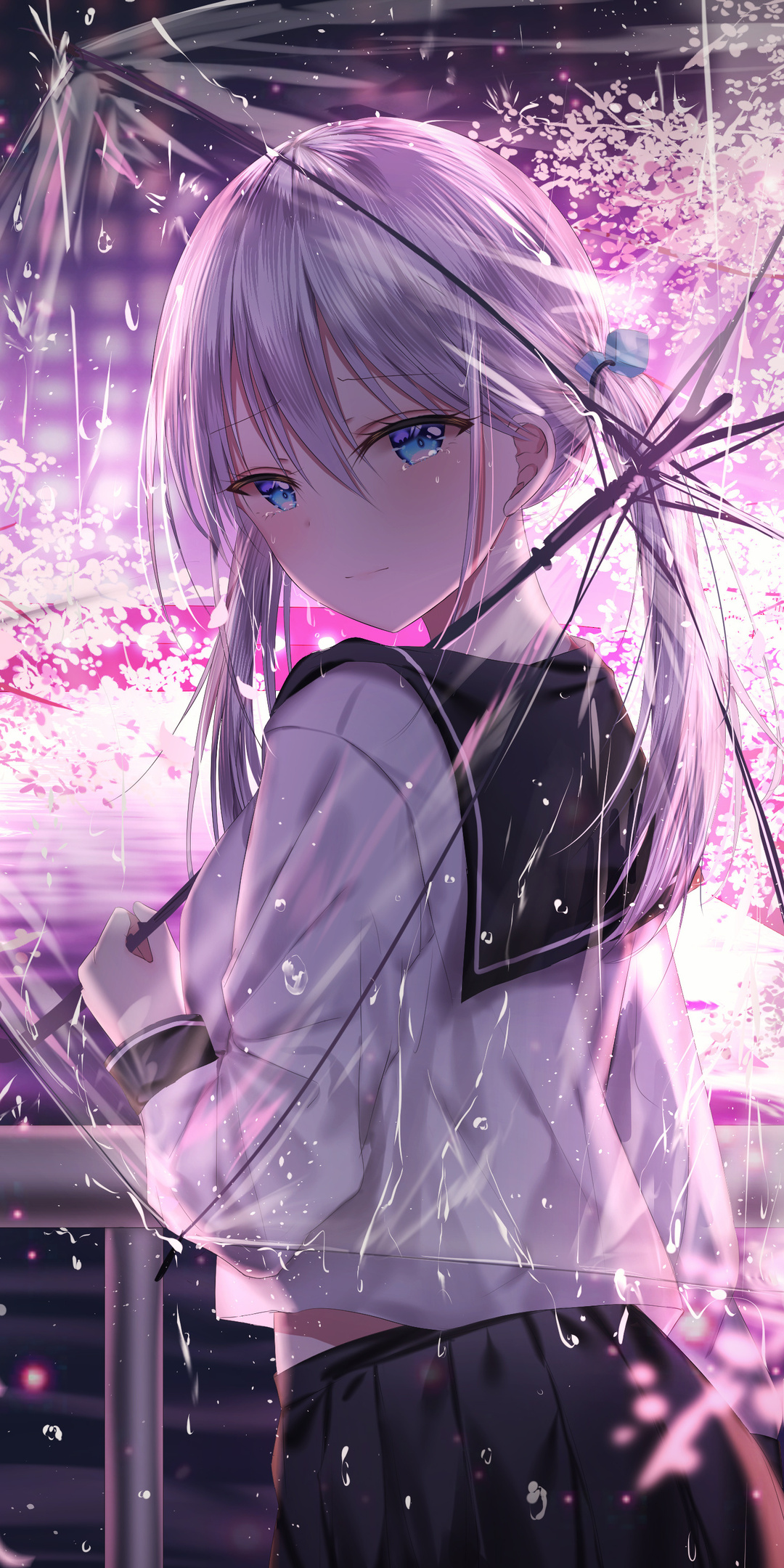 1080x2160 Anime Girl With Umbrella Outdoors Looking Back 5k One Plus  5T,Honor 7x,Honor view 10,Lg Q6 HD 4k Wallpapers, Images, Backgrounds,  Photos and Pictures