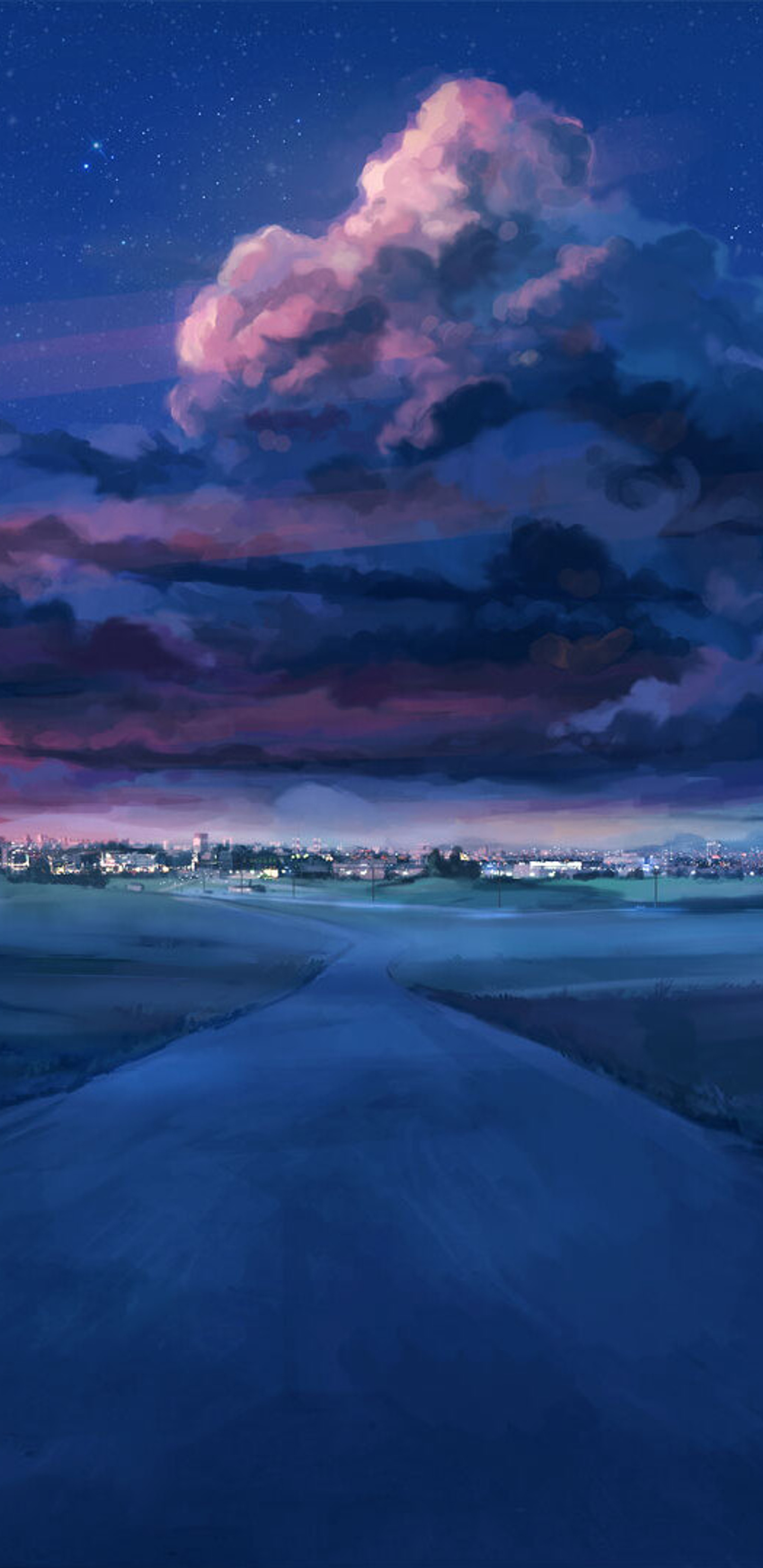 1440x2960 Anime Scenery Field 4k Samsung Galaxy Note 9,8, S9,S8