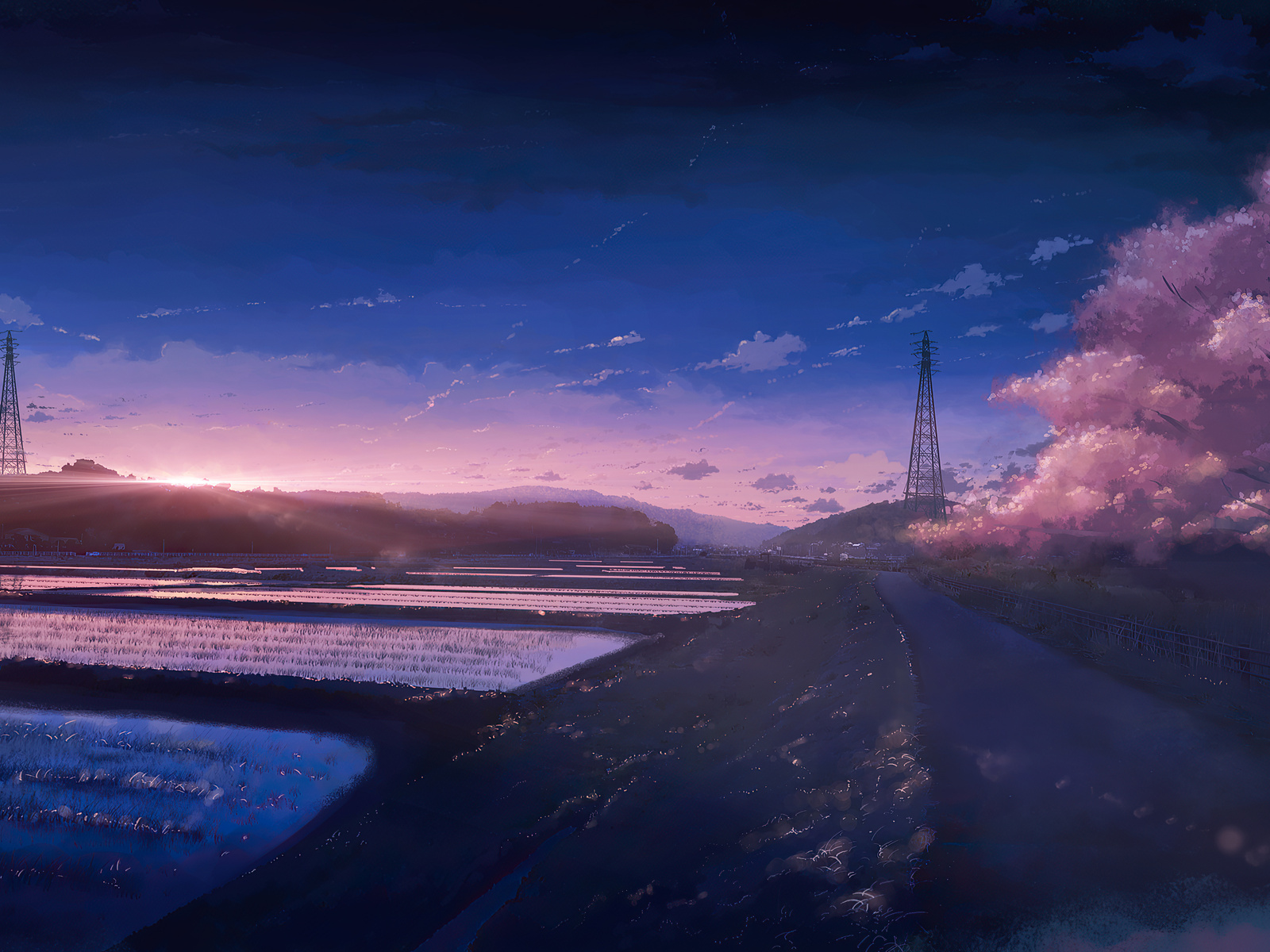 1600x1200 Anime Scenery Field 4k 1600x1200 Resolution Hd 4k Wallpapers Images Backgrounds Photos And Pictures