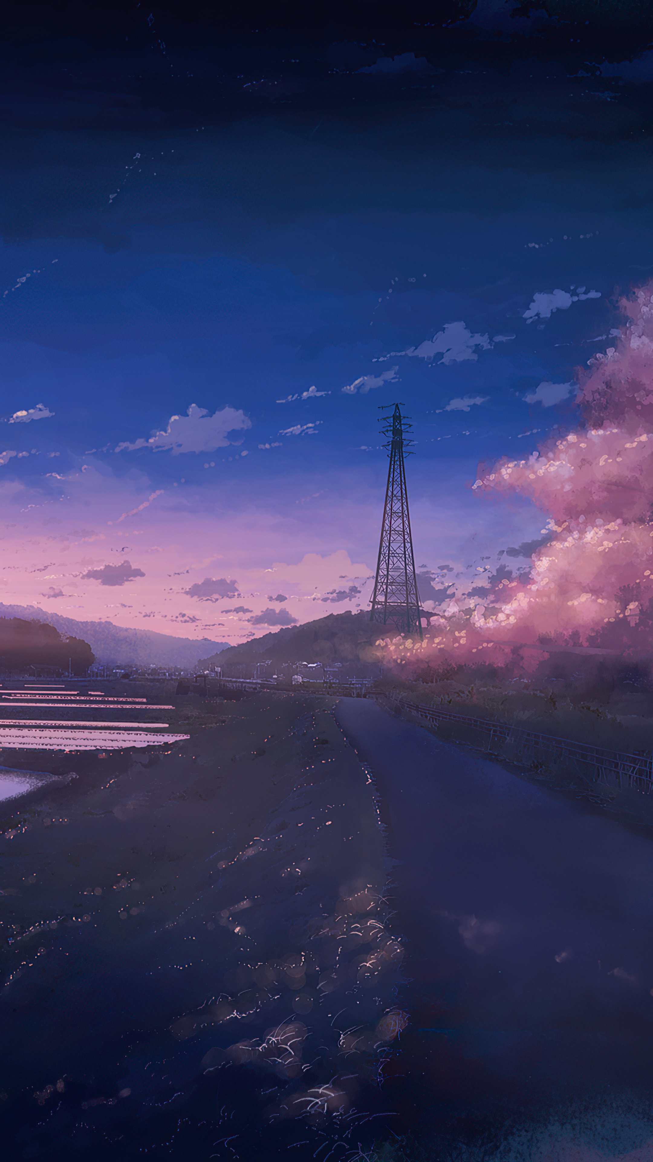 Sunset Scenery Anime 4K Wallpaper iPhone HD Phone #6680f