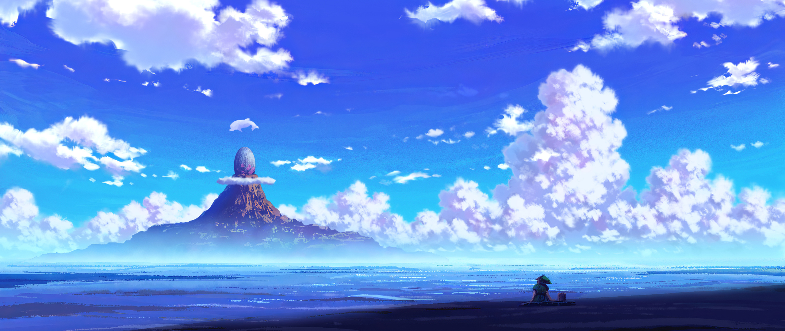 2560x1080 Anime Scenery Sitting 4k 2560x1080 Resolution Hd 4k Wallpapers Images Backgrounds Photos And Pictures