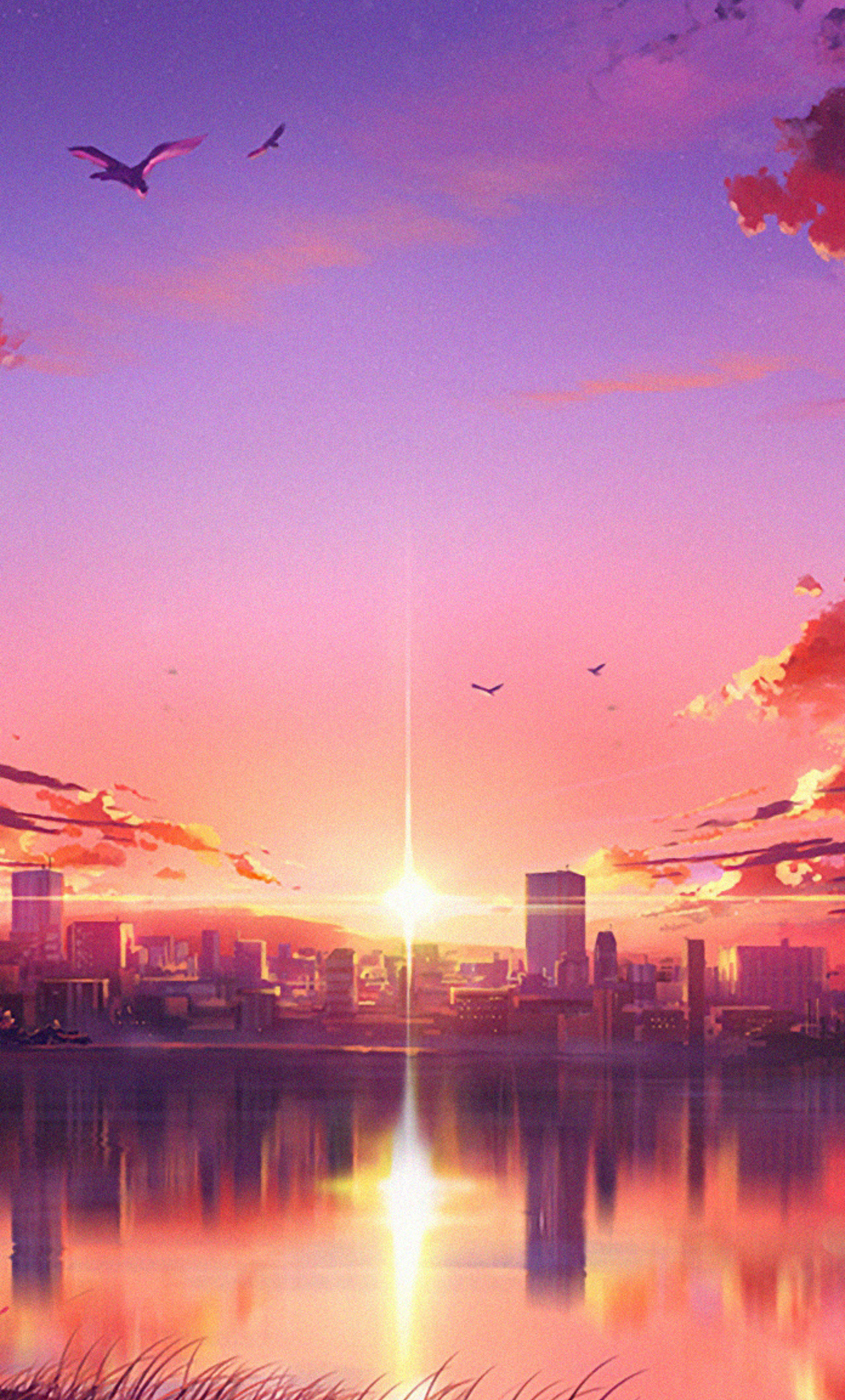 Anime Sunset HD Field 2023 Art Wallpaper HD Artist 4K Wallpapers Images  and Background  Wallpapers Den
