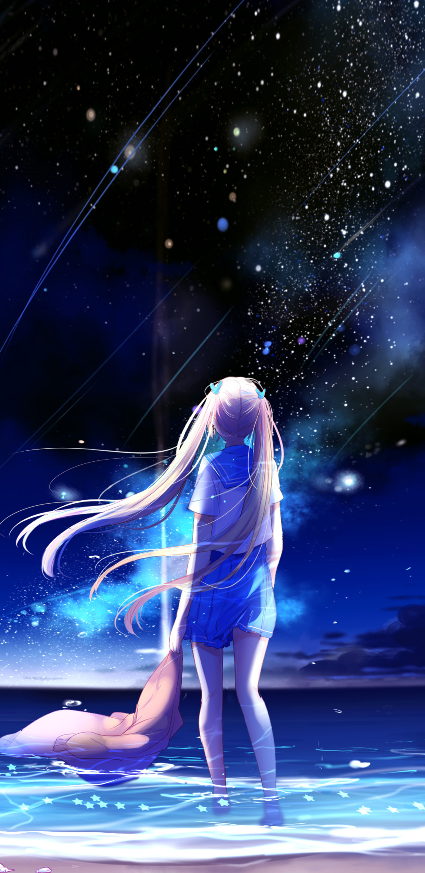 Blue Anime Galaxy, Galaxy Anime Art HD wallpaper | Pxfuel
