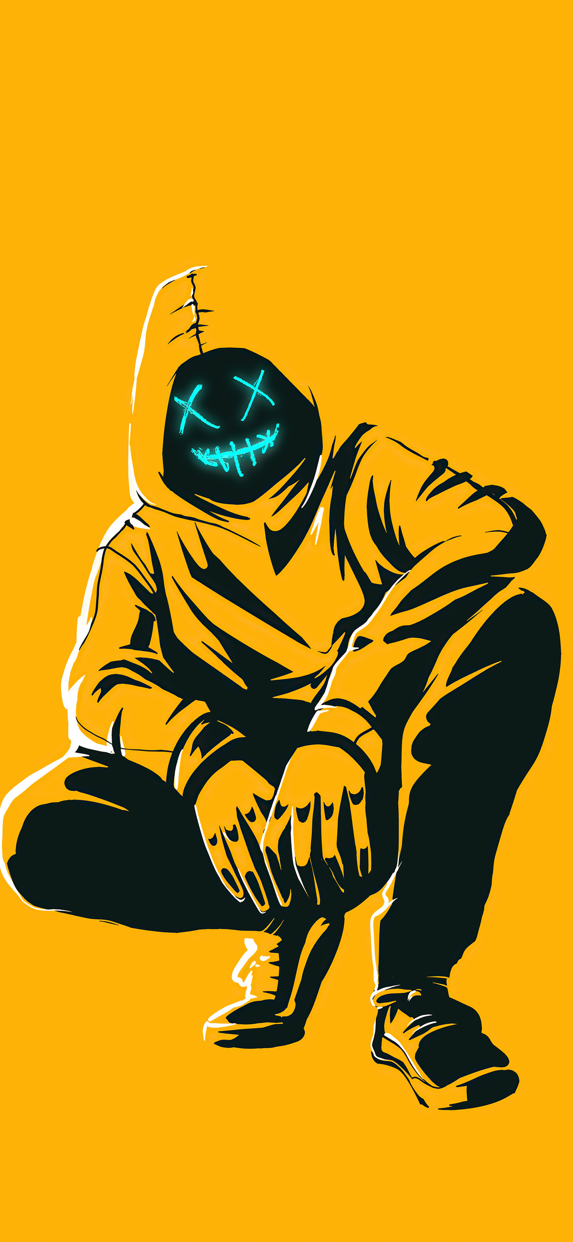 1125x2436 Anonmyus Boy Yellow Minimal 4k Iphone Xs Iphone 10 Iphone X Hd 4k Wallpapers Images Backgrounds Photos And Pictures