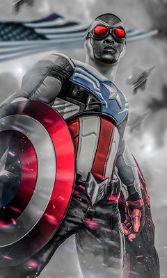 240x400 Anthony Mackie From Captain America 4k Acer E100,huawei,galaxy 