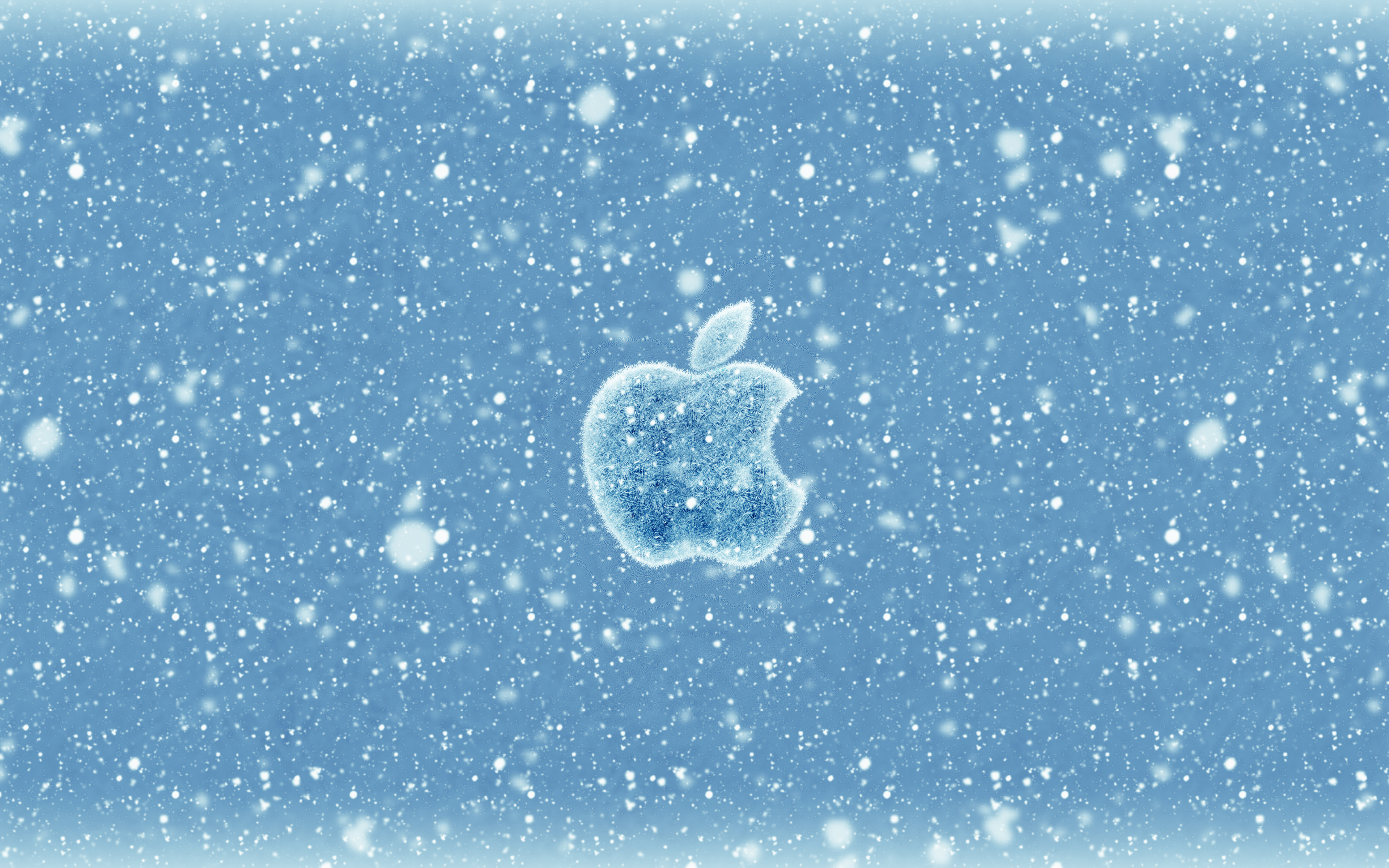 3840x2400 Apple Christmas Winter Logo ...