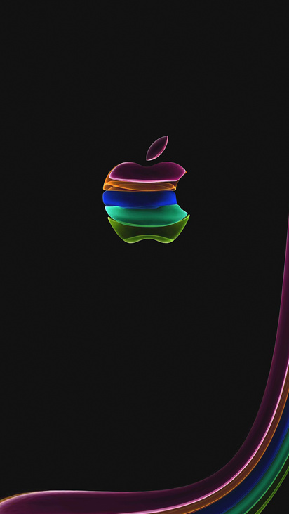 412x732 Apple Glass Logo Dark 4k 412x732 Resolution HD 4k Wallpapers ...