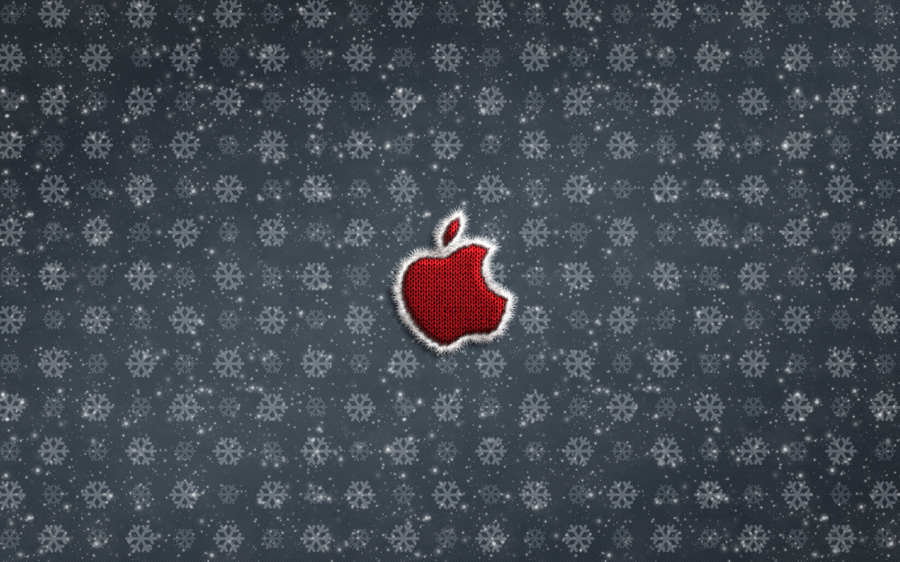Apple Logo Christmas Celebrations 4k Wallpaper In 1280x800 Resolution