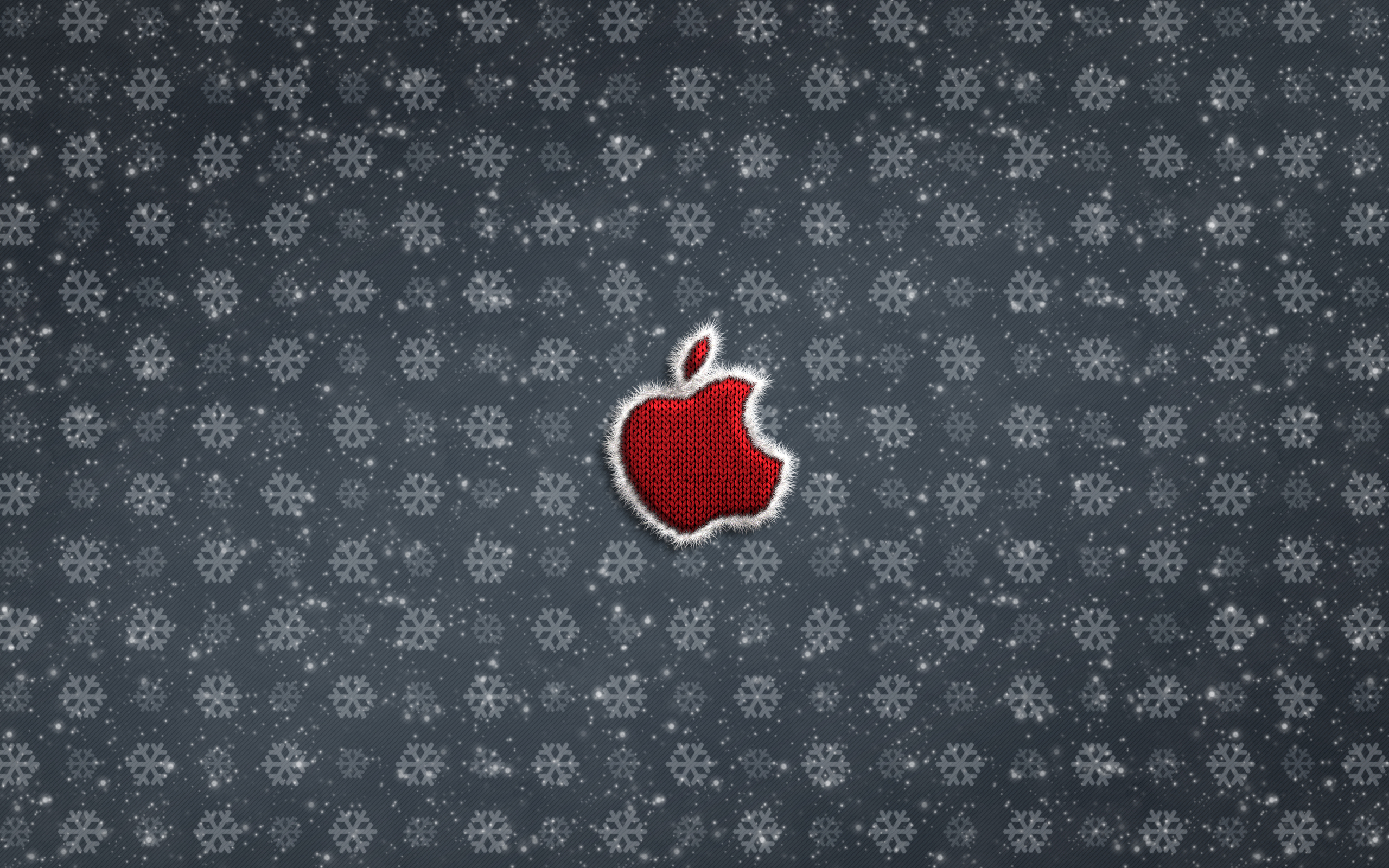 Apple Logo Christmas Celebrations 4k Wallpaper In 2560x1600 Resolution