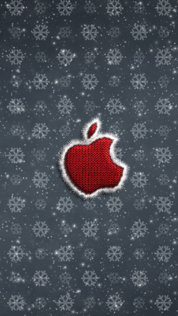 Apple Logo Christmas Celebrations 4k Wallpaper In 360x640 Resolution