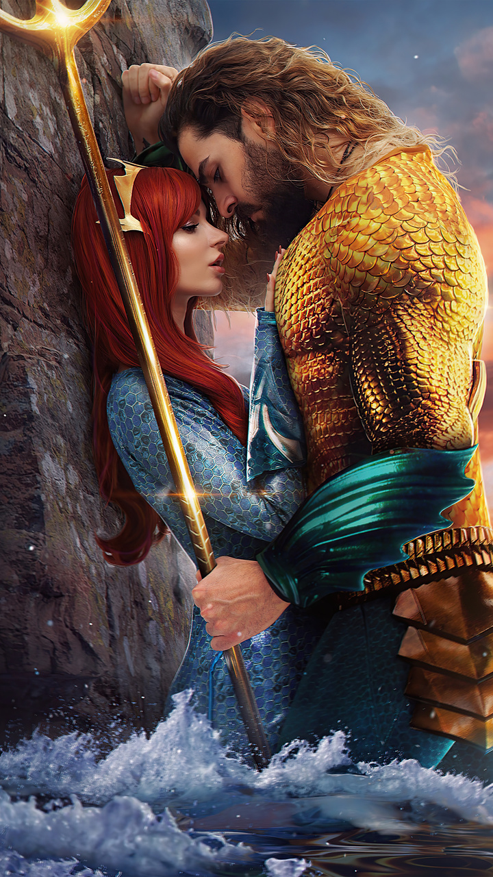 720x1280 Aquaman And Mera Cosplay 4k Moto Gx Xperia Z1z3 Compact