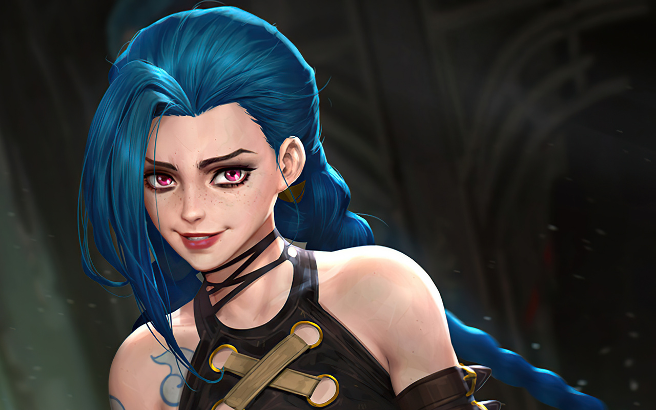 1280x800 Arcane Jinx League Of Legends Fanart 720P HD 4k Wallpapers ...