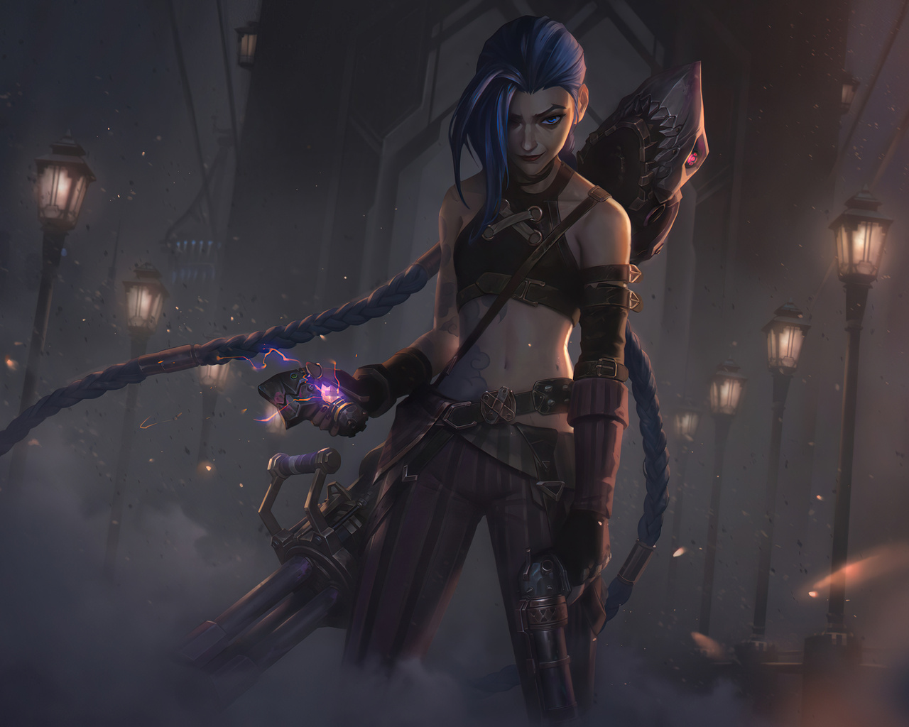 1280x1024 Arcane Jinx Splash Art 4k Wallpaper,1280x1024 Resolution HD ...