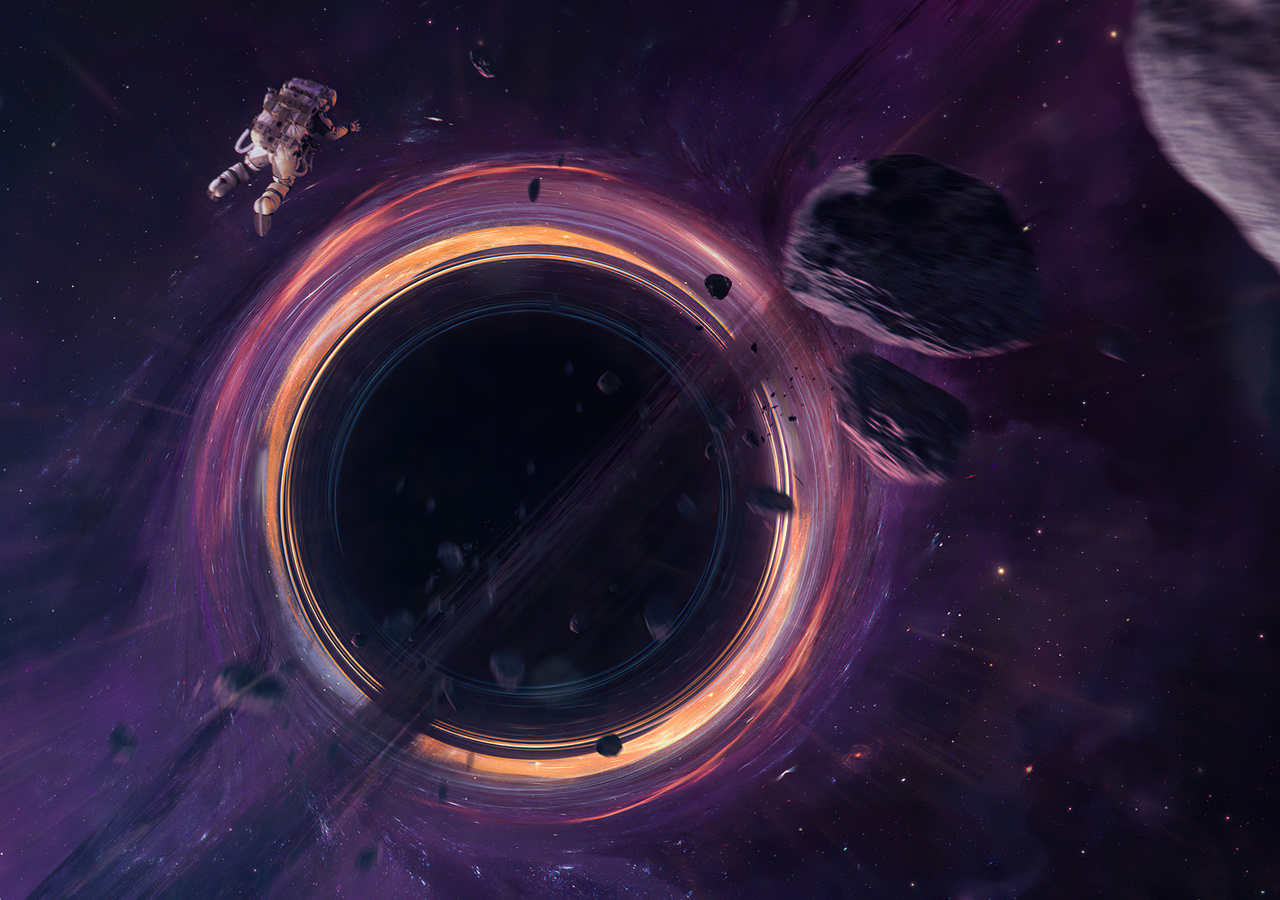 1280x900 Astronaut Entering Black Hole 4k 1280x900 Resolution HD 4k ...