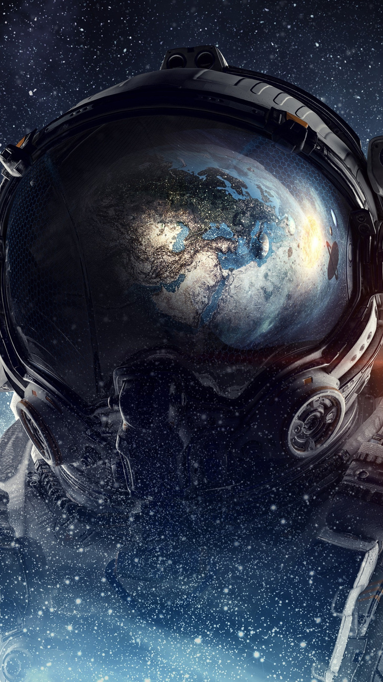 750x1334 Astronaut Galaxy Space Stars Digital Art 4k Iphone 6