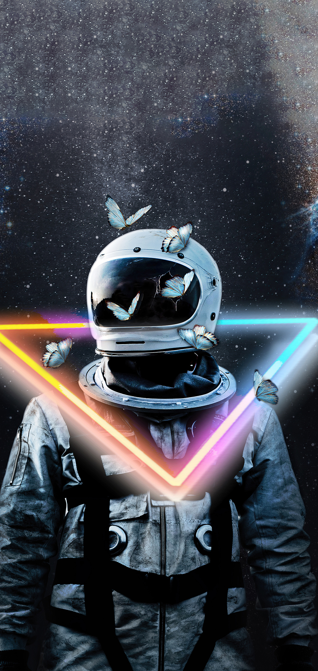 1080x2280 Astronaut Neon Galaxy 5k One Plus 6 Huawei P Honor View 10 Vivo Y85 Oppo F7 Xiaomi Mi Hd 4k Wallpapers Images Backgrounds Photos And Pictures