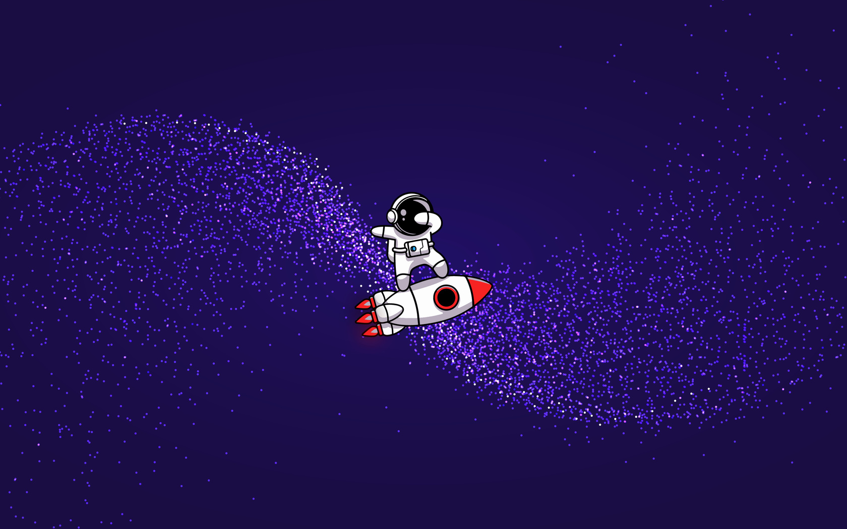 1680x1050 Astronaut Riding Over Rocket Illustration Wallpaper,1680x1050 ...