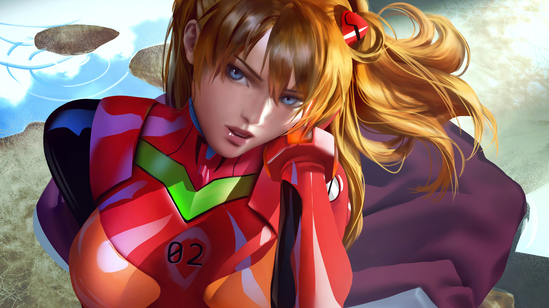 1920x1080 Asuka Langley Soryu Neon Genesis Evangelion Anime Laptop Full