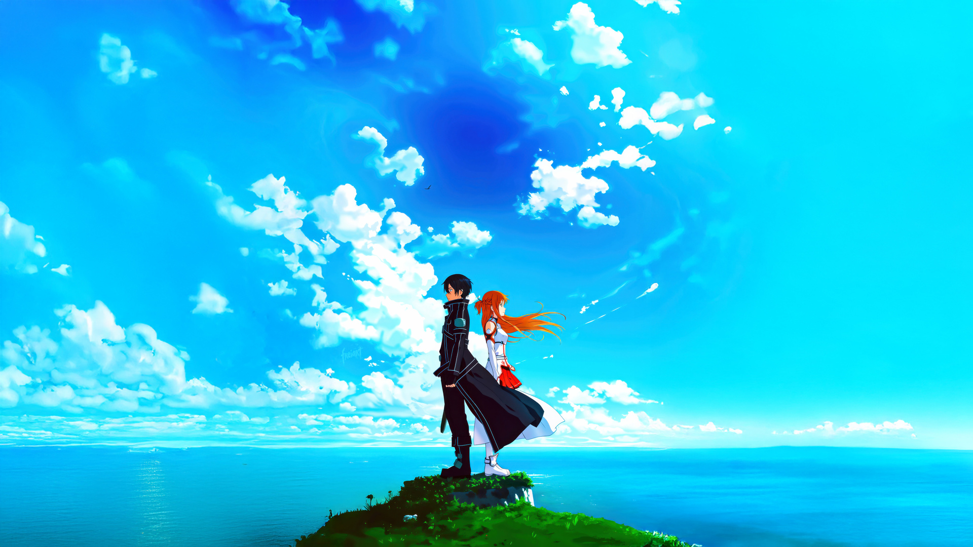 1920x1080 Asuna And Kirito Sword And Soul Laptop Full HD 1080P ,HD 4k ...