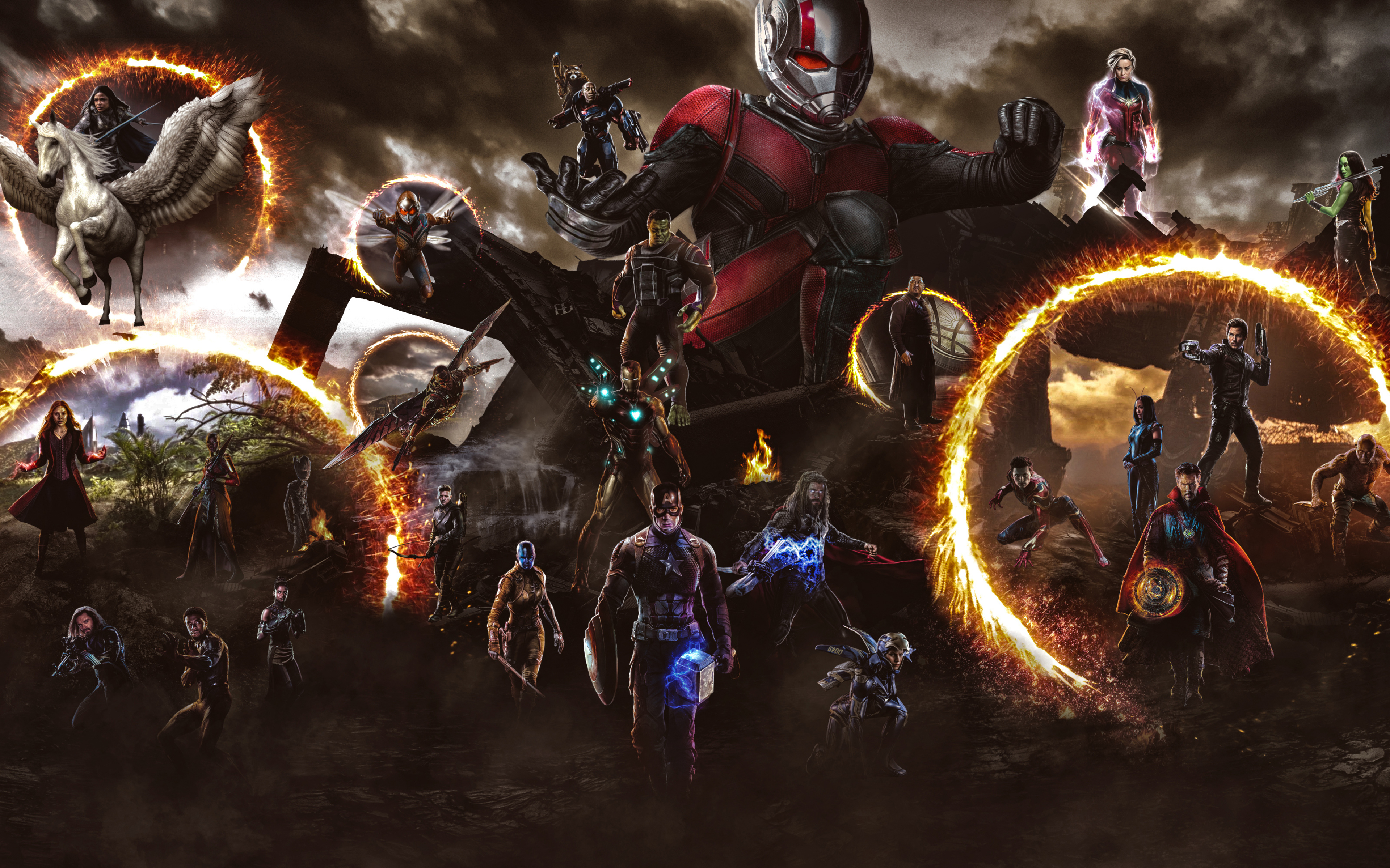 Avengers End Game Final Battle Scene In 3840x2400 Resolution. avengers-end-...