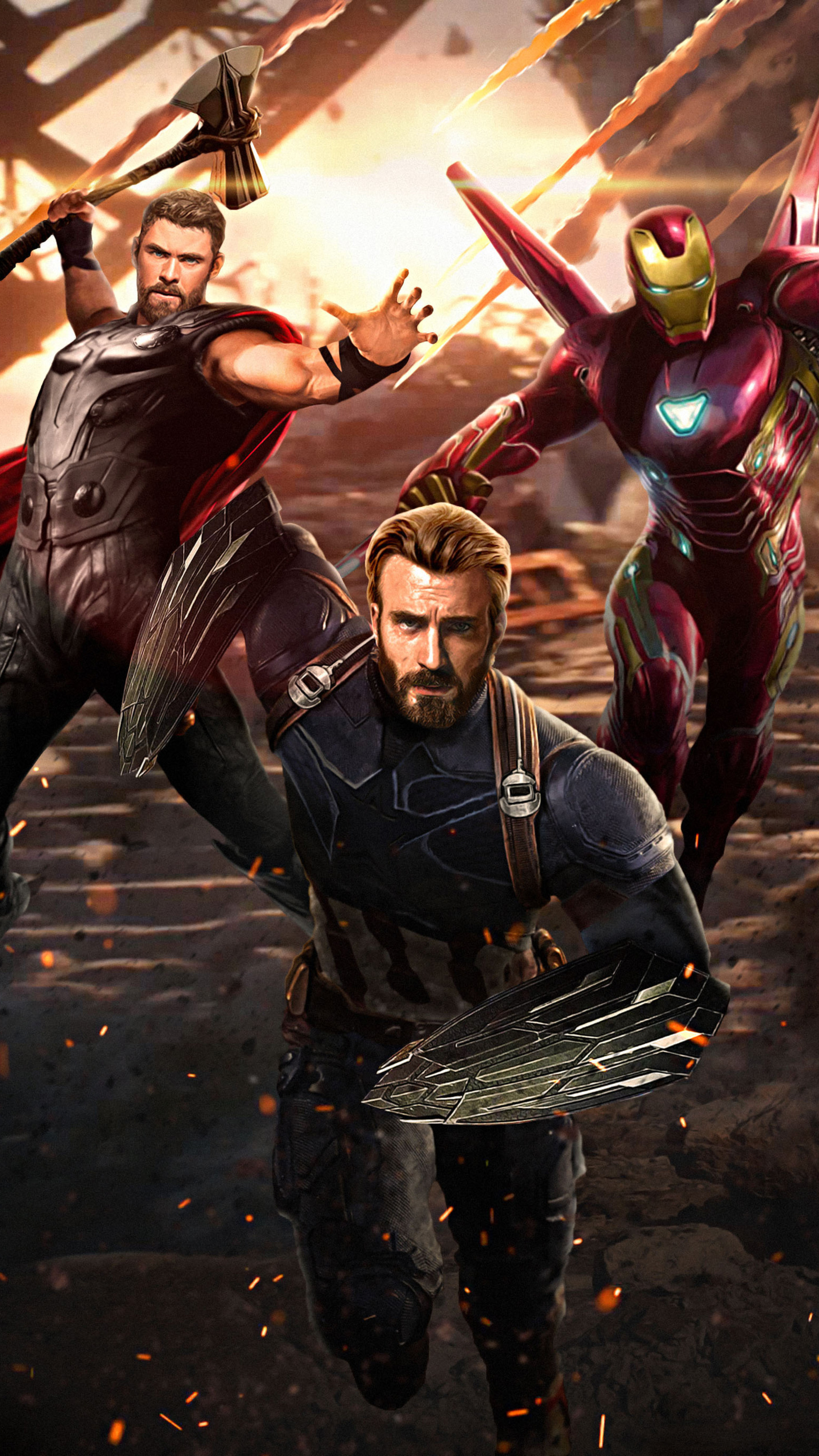 2160x3840 Avengers Infinity War Captain