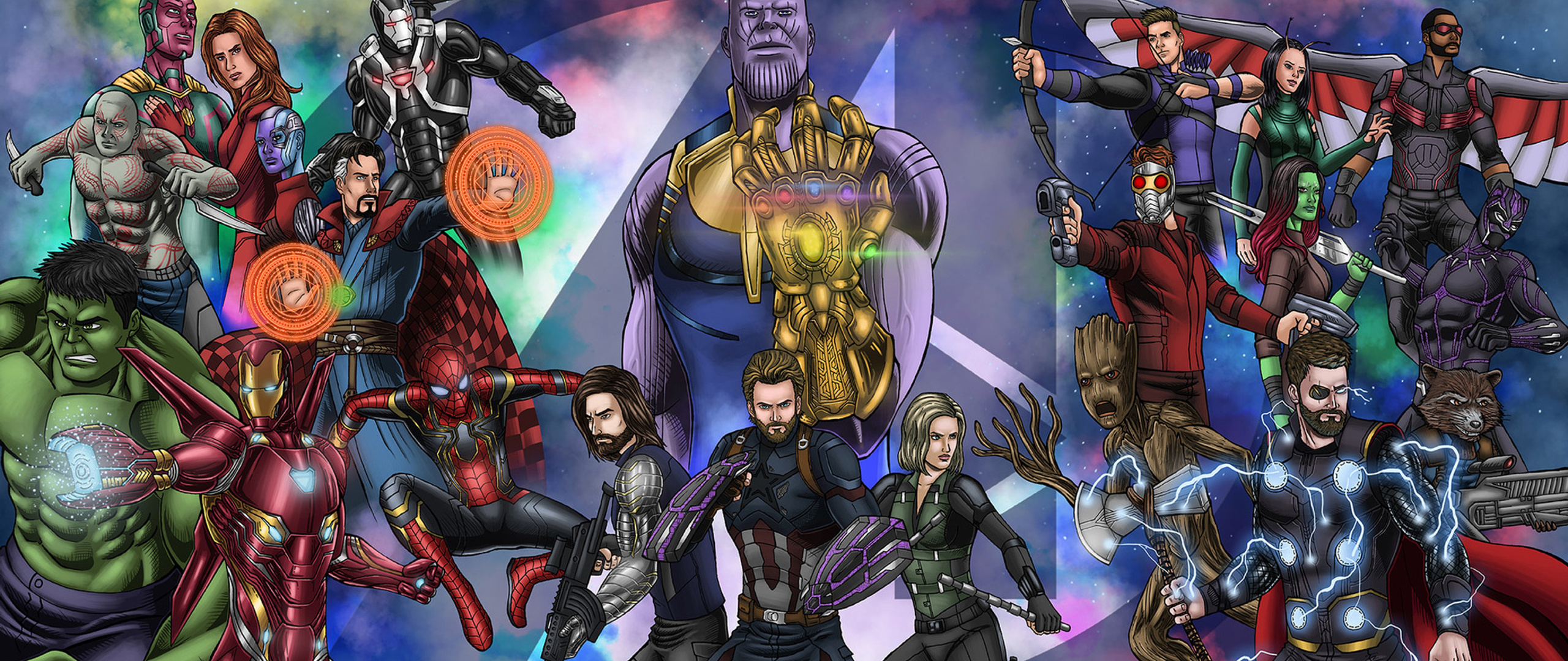 2560x1080 Avengers Infinity War Fan Art Wallpaper,2560x1080 Resolution ...