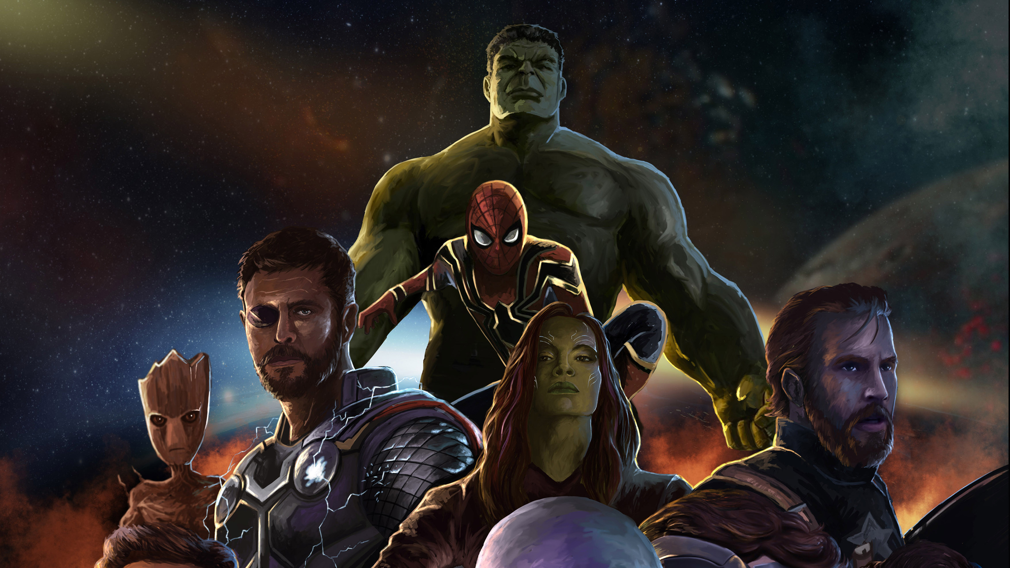 Avengers Infinity War New Artwork In 2048x1152 Resolution. avengers-infinit...
