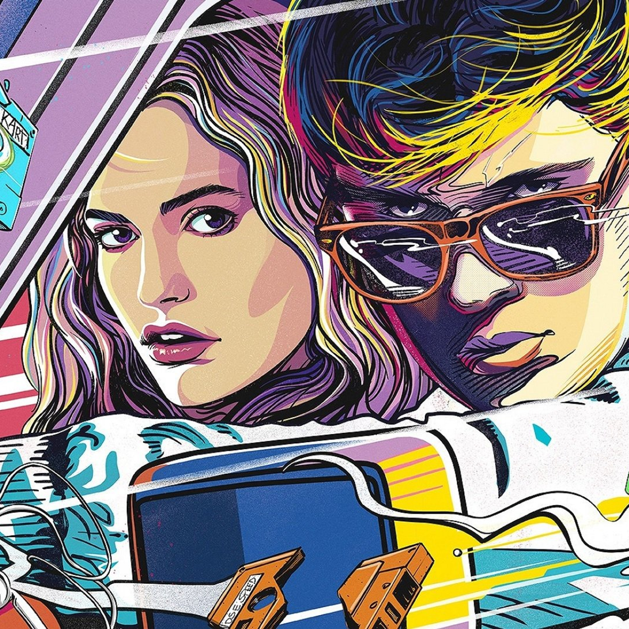 2048x2048 Baby Driver Artwork Ipad Air HD 4k Wallpapers, Images