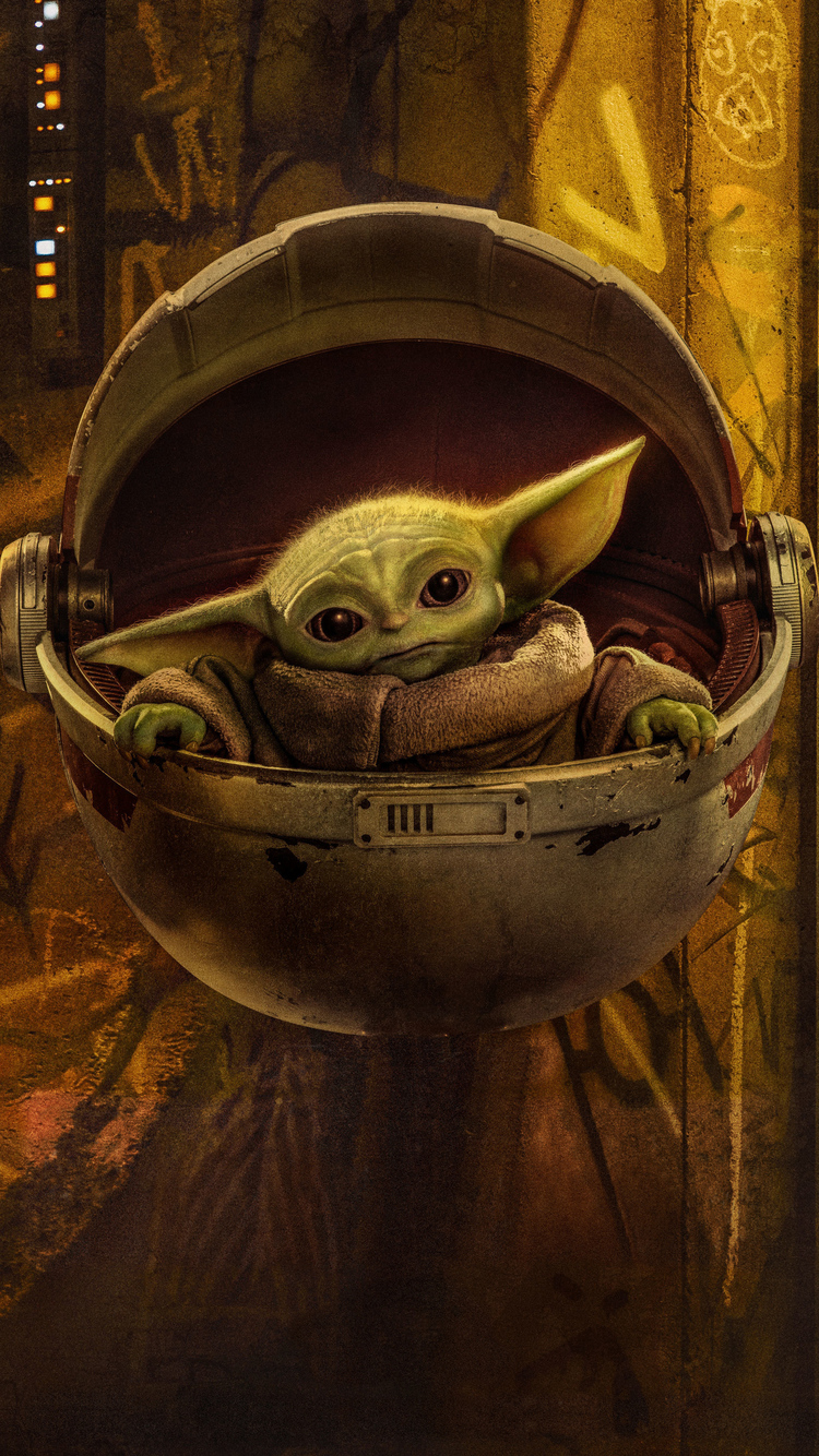 750x1334 Baby Yoda The Mandalorian Season 2 4k iPhone 6, iPhone 6S ... Yoda Wallpaper Iphone